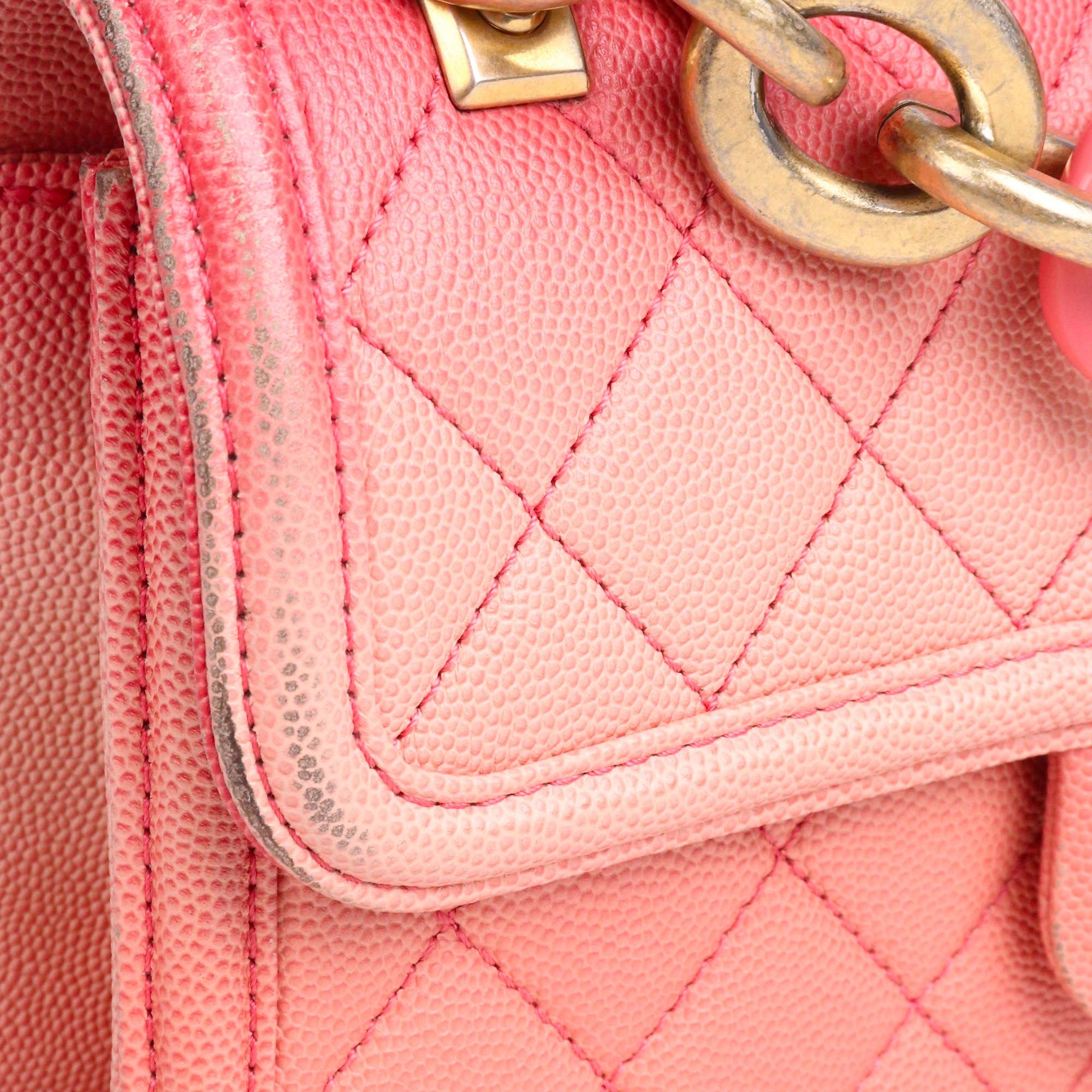Chanel CHANEL - Chanel Sunset On The Sea shoulder bag in pink caviar leather Size ONE SIZE - 8 Thumbnail