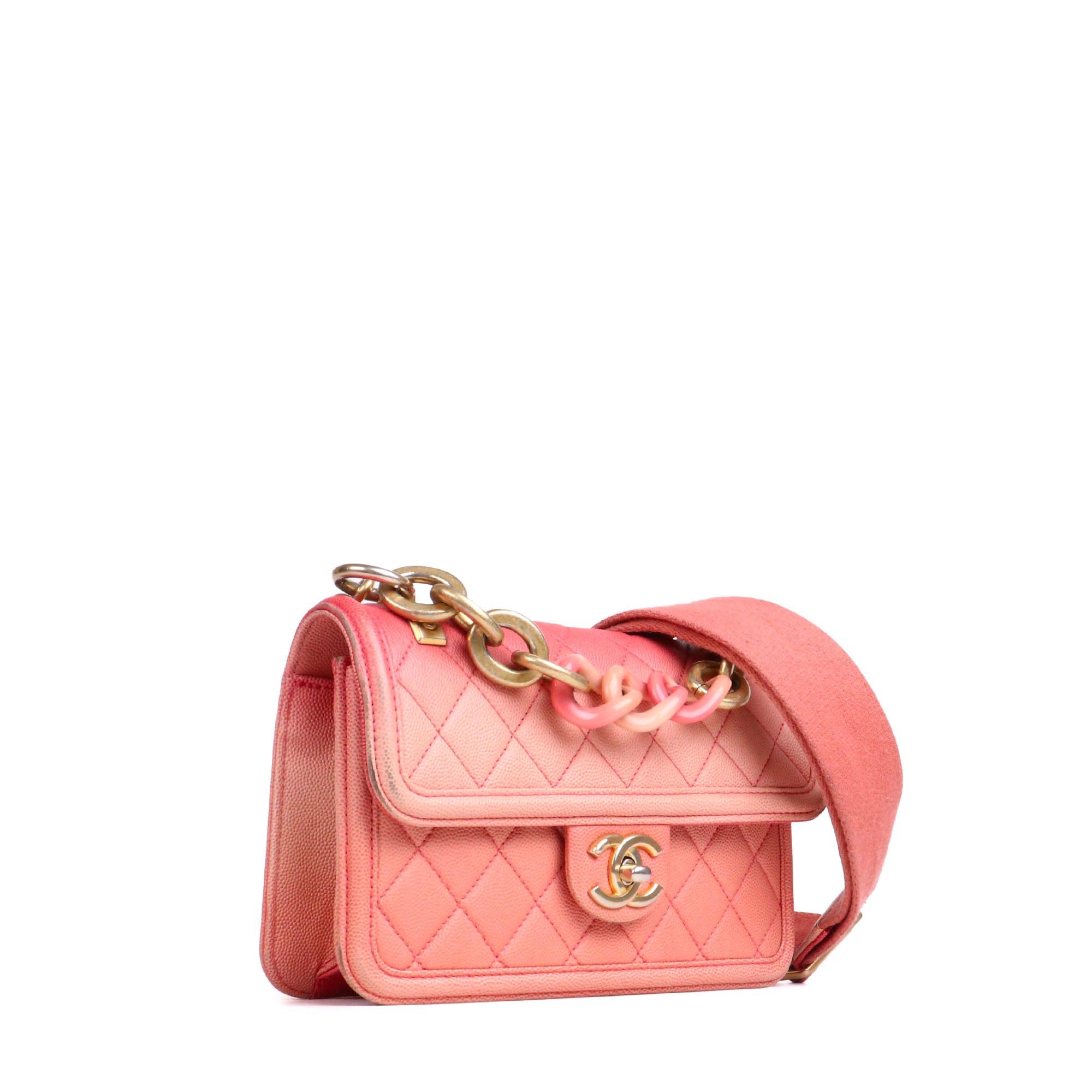 Chanel CHANEL - Chanel Sunset On The Sea shoulder bag in pink caviar leather Size ONE SIZE - 2 Thumbnail