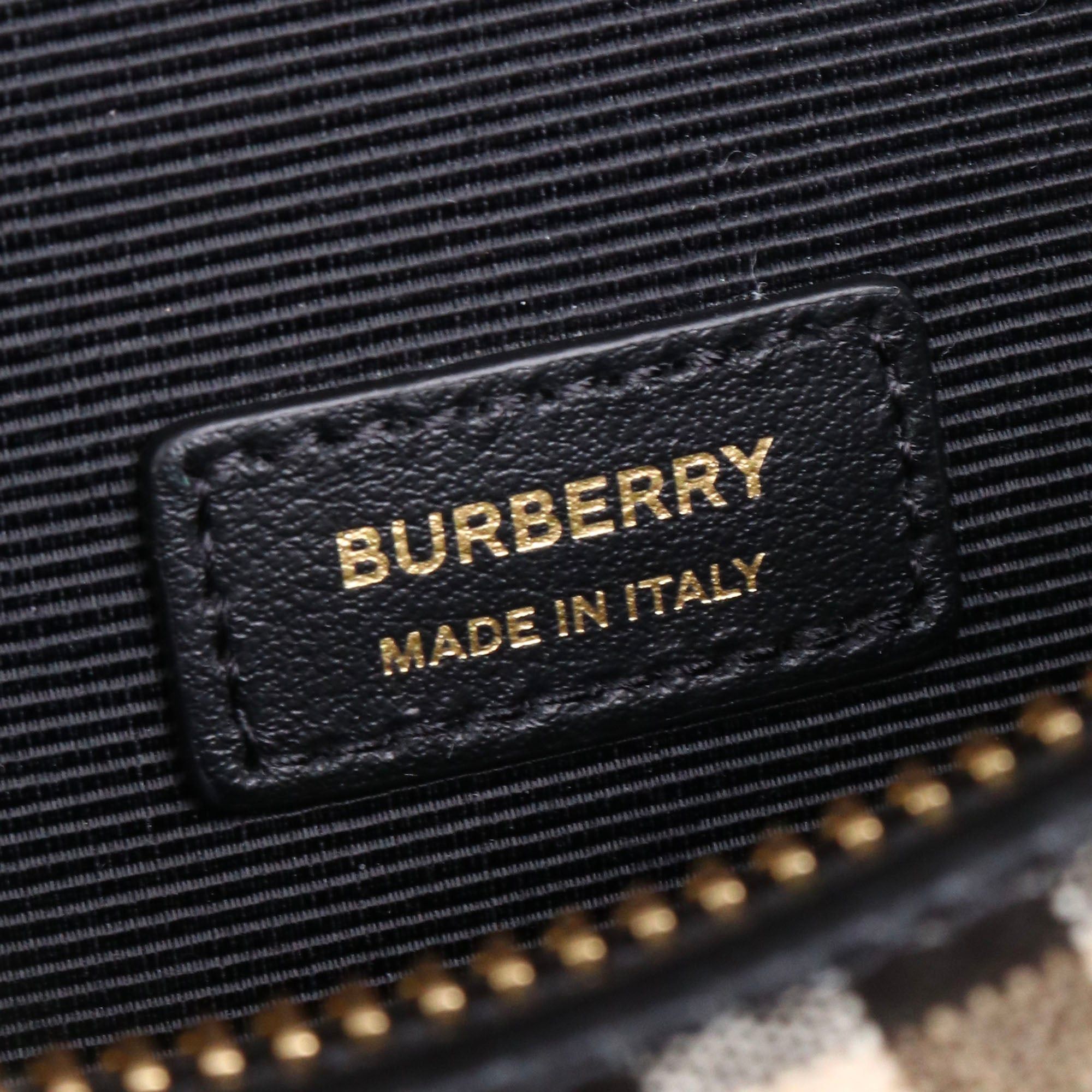 Burberry BURBERRY - The Barrel Burberry shoulder bag in coated canvas and beige leather Size ONE SIZE - 5 Thumbnail