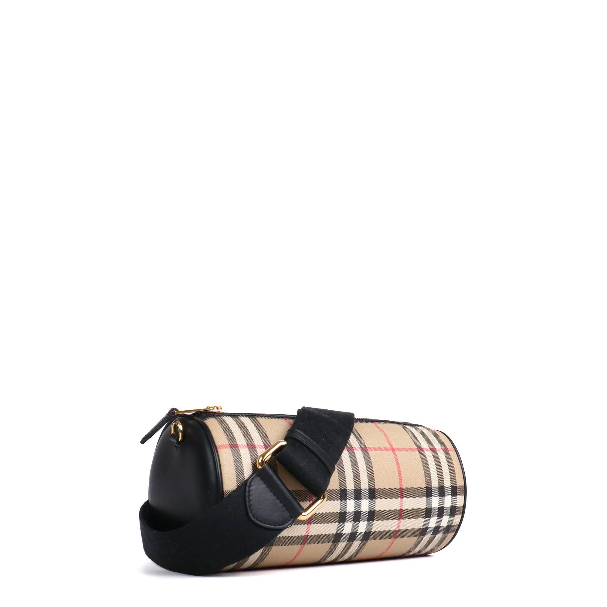 BURBERRY The Barrel Burberry shoulder bag in coated canvas and
