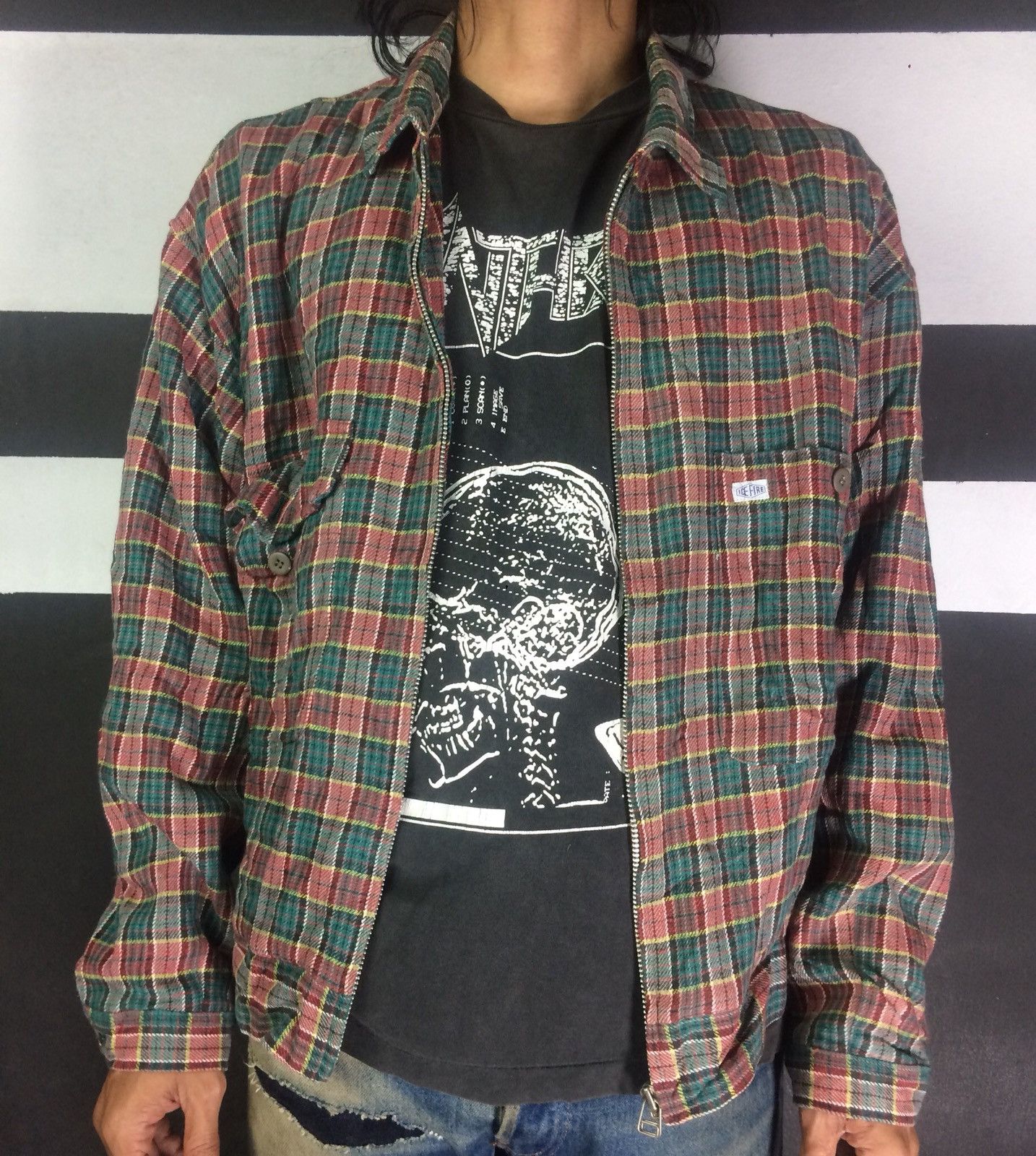 Vintage!! Grunge good x Kurt Cobain Style Pocket Jacket