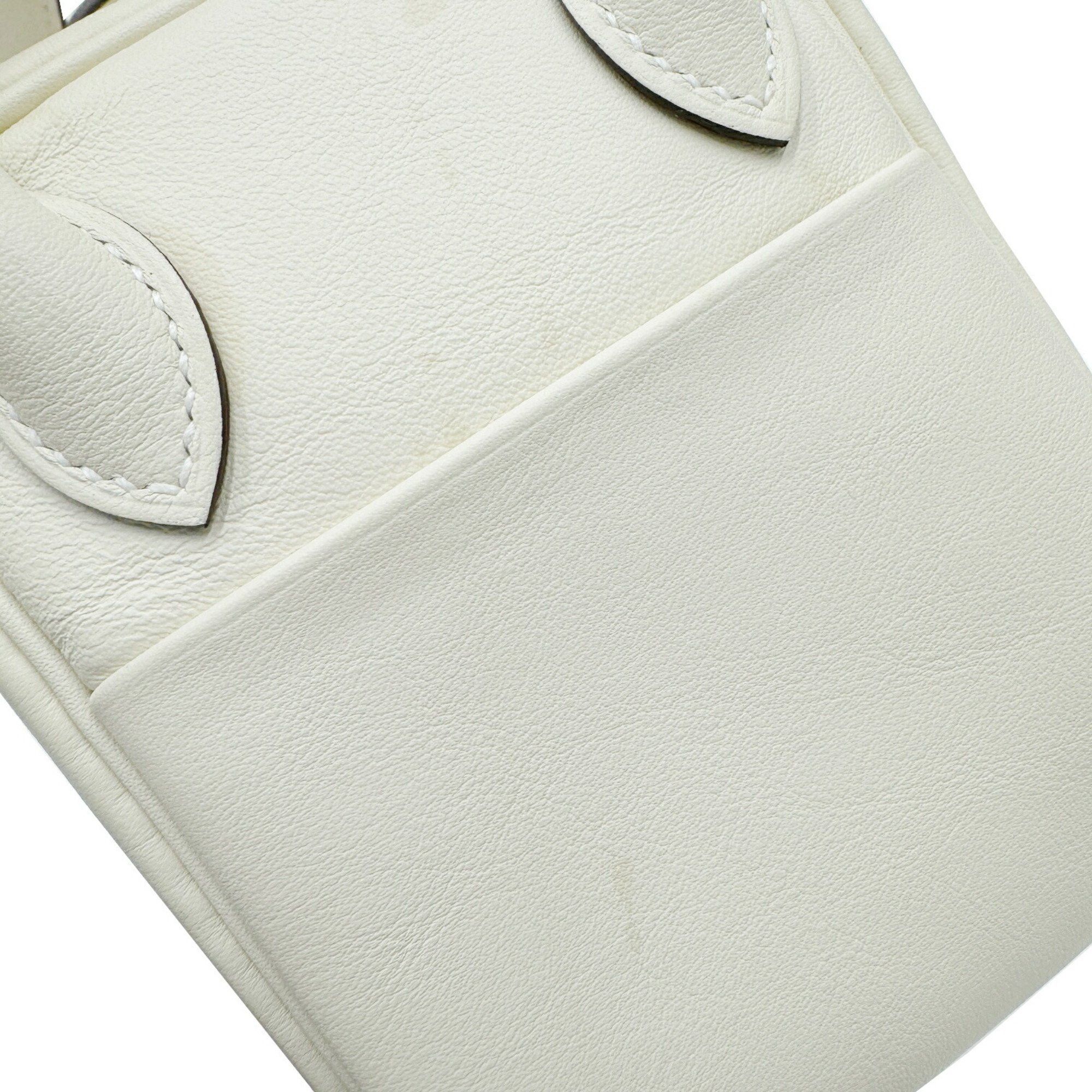 Hermes Hermes Lindy Verso Swift Nata Sesame B Stamp 2way Ivory MINI Handbag Shoulder Bag Women's Size ONE SIZE - 13 Thumbnail