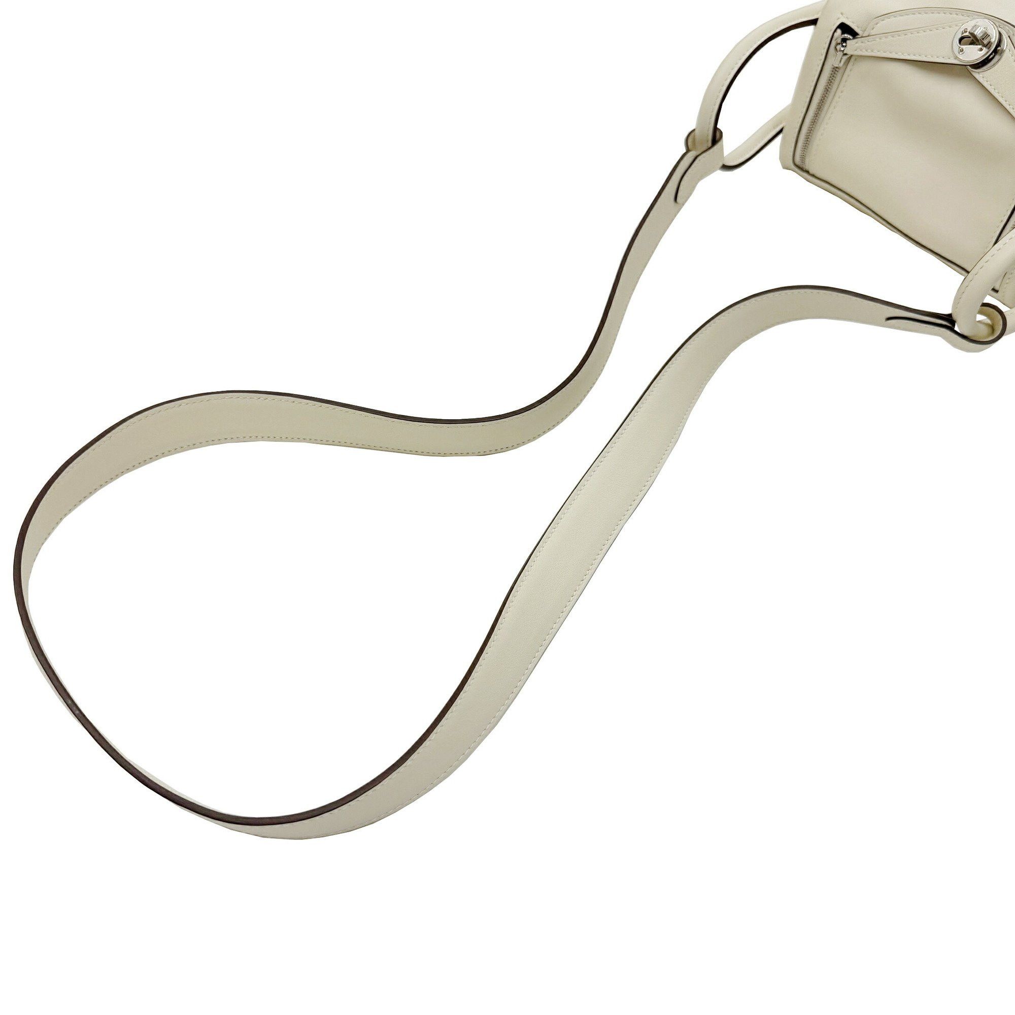Hermes Hermes Lindy Verso Swift Nata Sesame B Stamp 2way Ivory MINI Handbag Shoulder Bag Women's Size ONE SIZE - 18 Thumbnail