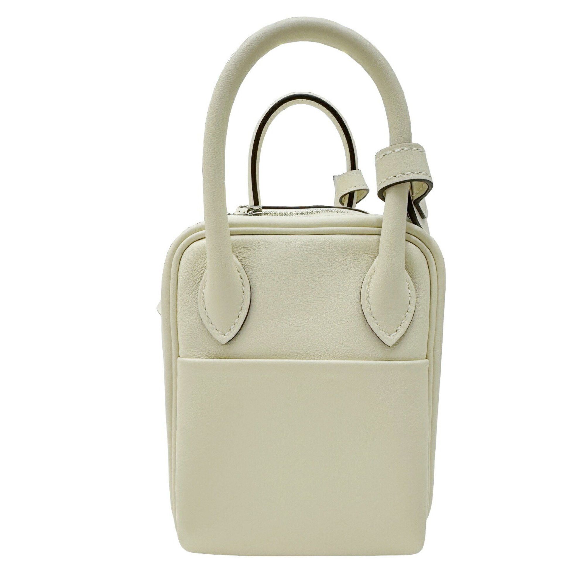 Hermes Hermes Lindy Verso Swift Nata Sesame B Stamp 2way Ivory MINI Handbag Shoulder Bag Women's Size ONE SIZE - 3 Thumbnail