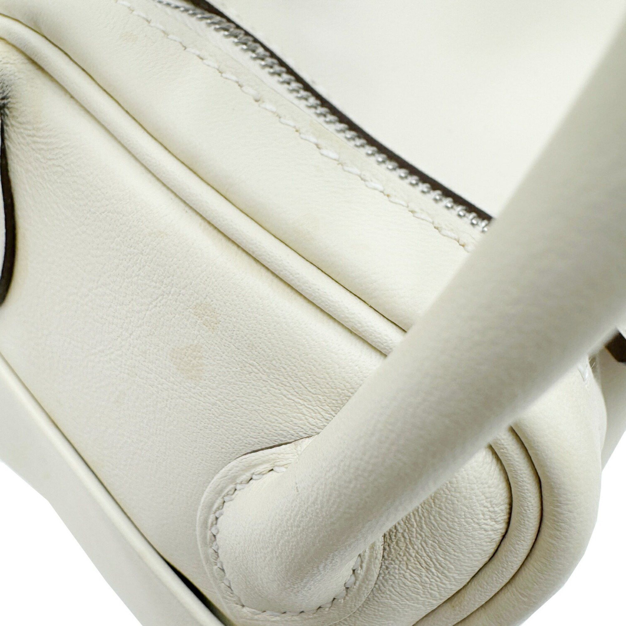 Hermes Hermes Lindy Verso Swift Nata Sesame B Stamp 2way Ivory MINI Handbag Shoulder Bag Women's Size ONE SIZE - 11 Thumbnail