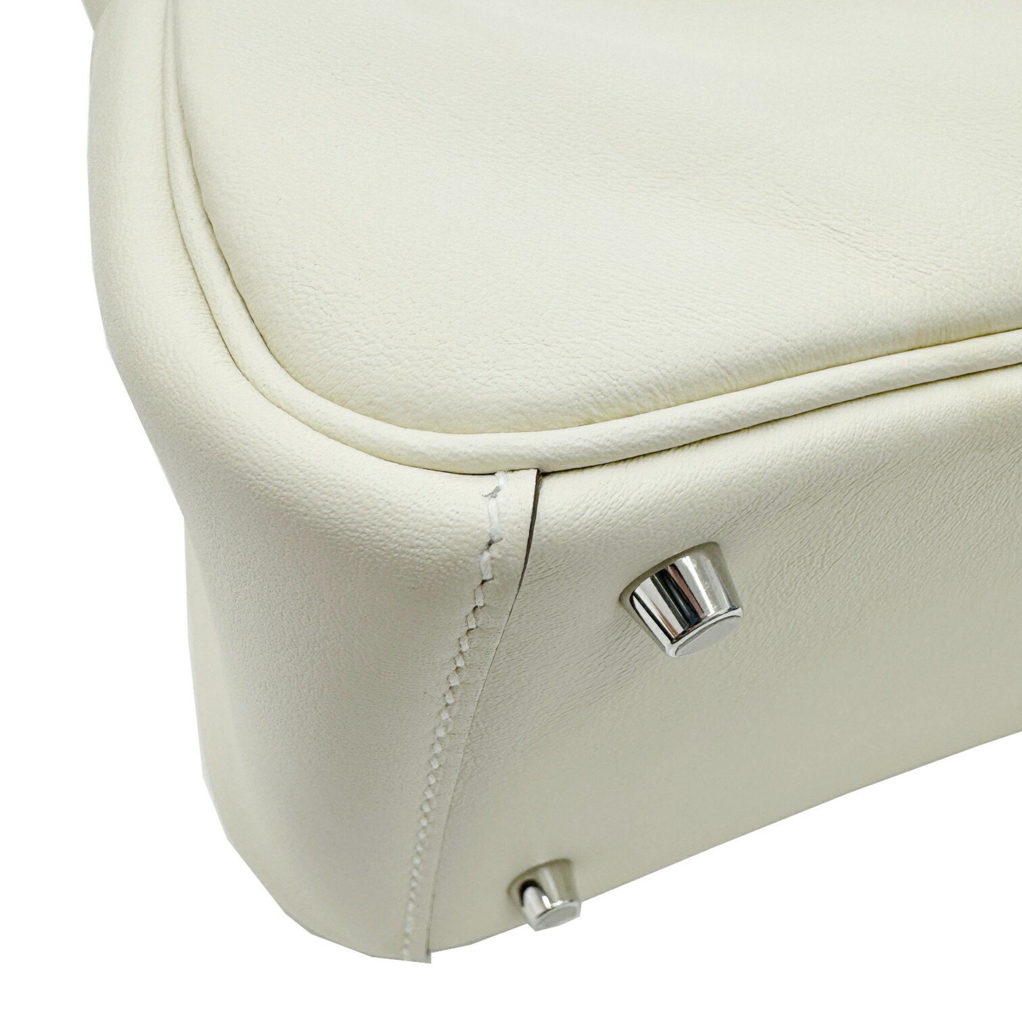 Hermes Hermes Lindy Verso Swift Nata Sesame B Stamp 2way Ivory MINI Handbag Shoulder Bag Women's Size ONE SIZE - 6 Thumbnail
