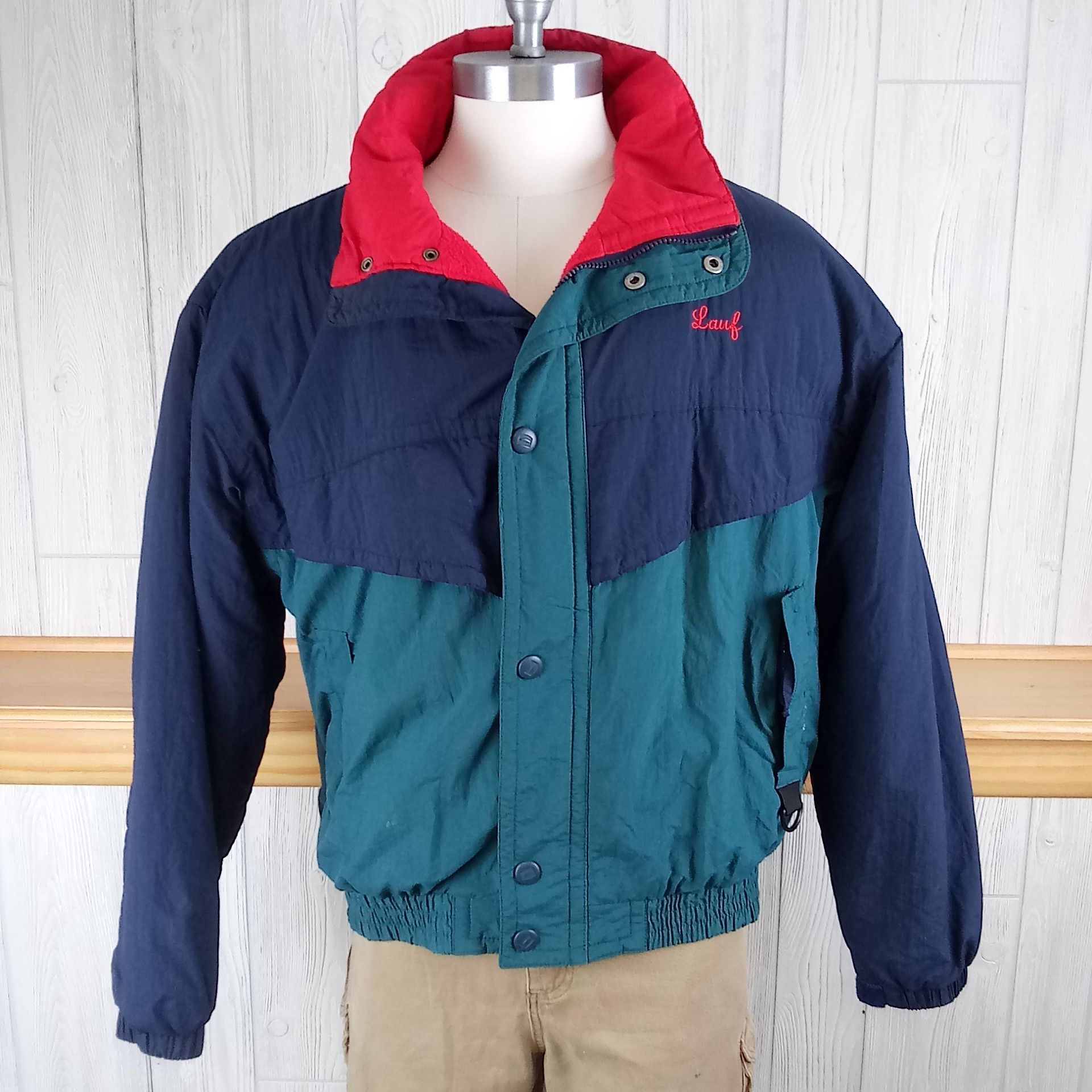 Vintage Dunbrooke XL Fleece-Lined Nylon Jacket