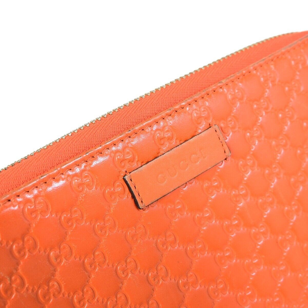 Gucci Micro ssima Orange Leather Wallet (Pre-Owned) Size ONE SIZE - 6 Thumbnail