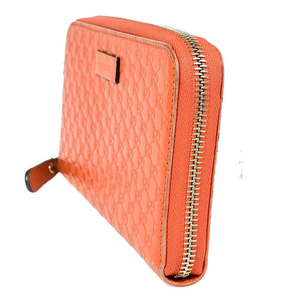 Gucci Micro ssima Orange Leather Wallet (Pre-Owned) Size ONE SIZE - 8 Thumbnail