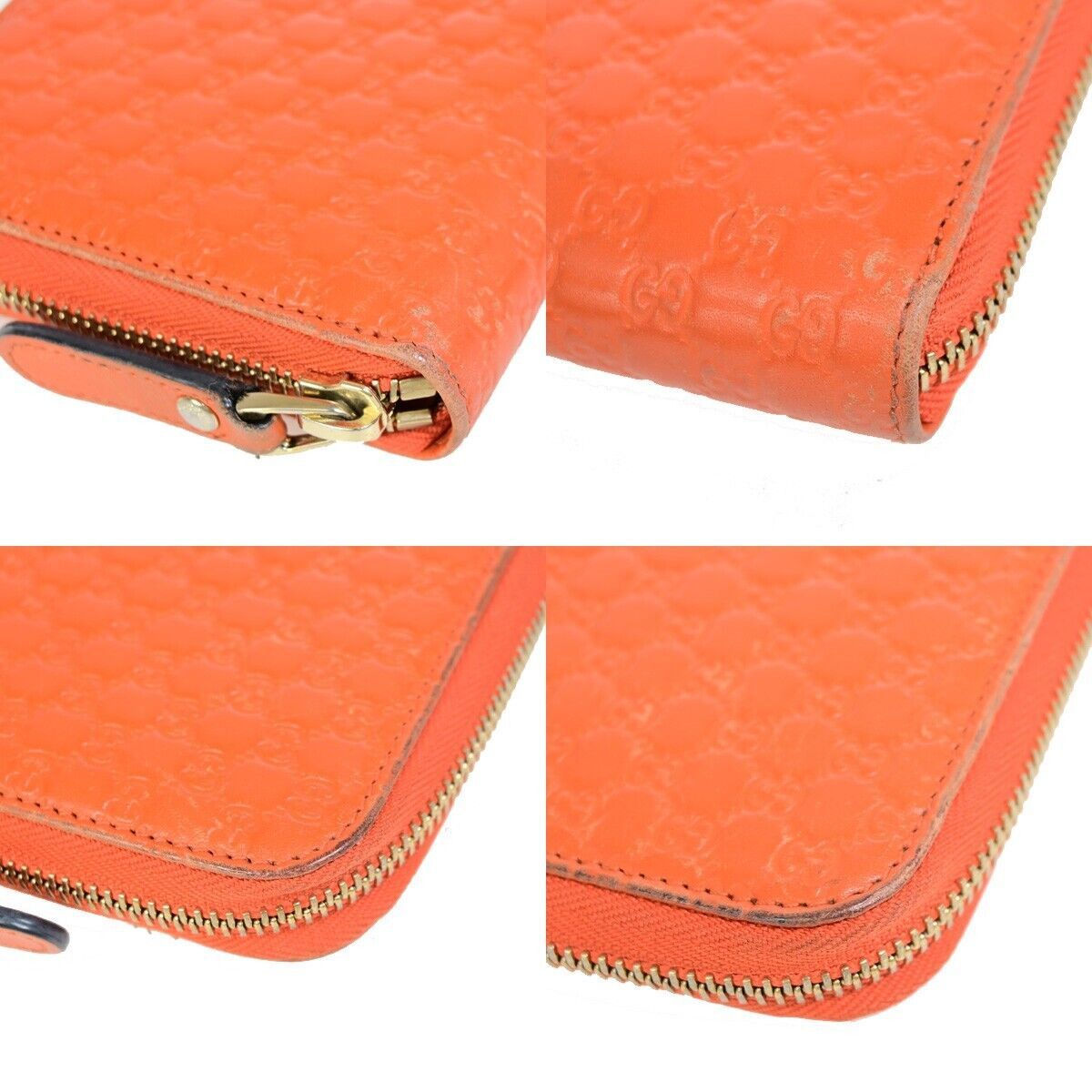 Gucci Micro ssima Orange Leather Wallet (Pre-Owned) Size ONE SIZE - 10 Thumbnail
