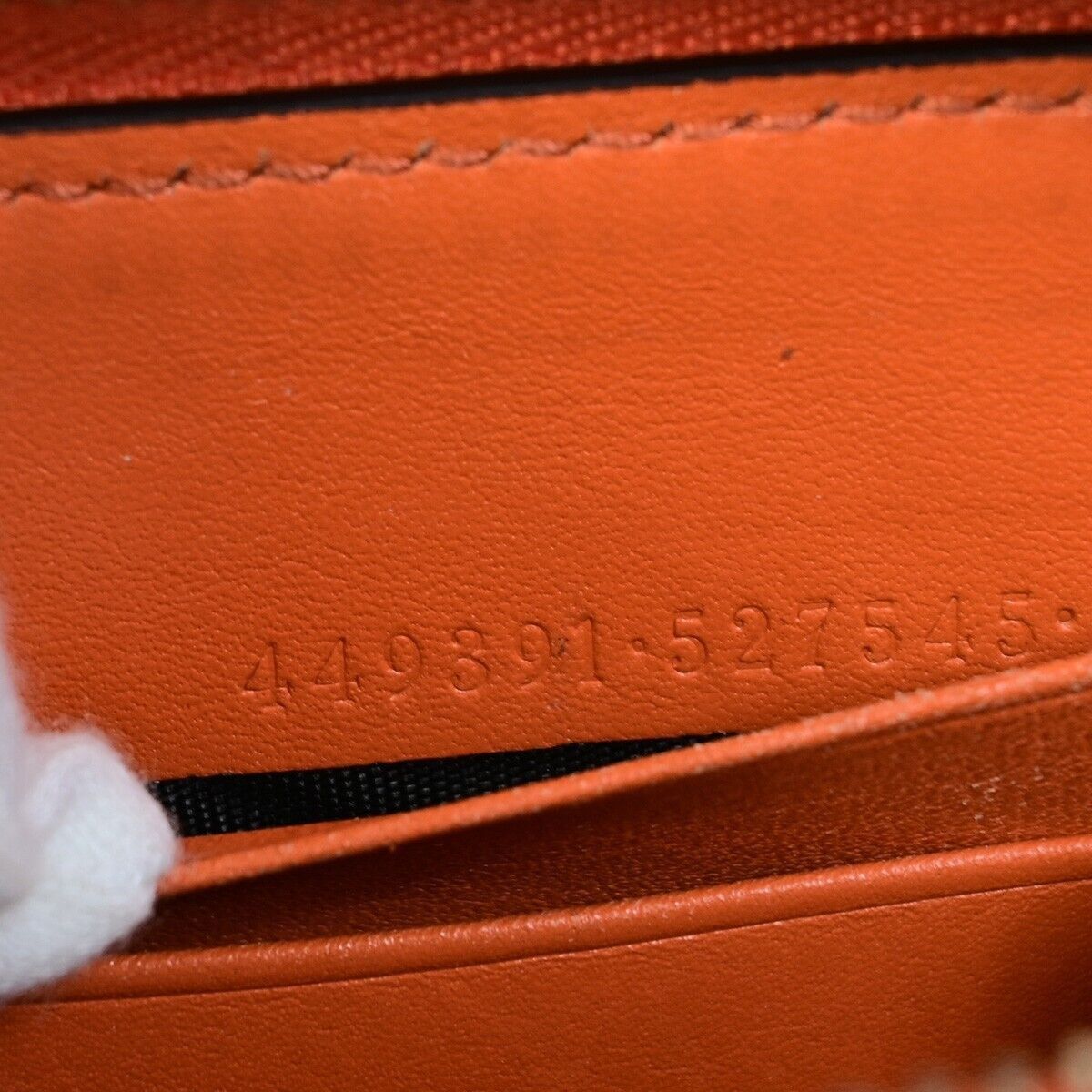 Gucci Micro ssima Orange Leather Wallet (Pre-Owned) Size ONE SIZE - 13 Thumbnail