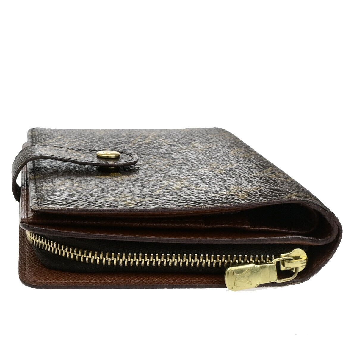 Louis Vuitton Porte Papier Zip Brown Canvas Wallet (Pre-Owned) Size ONE SIZE - 9 Thumbnail