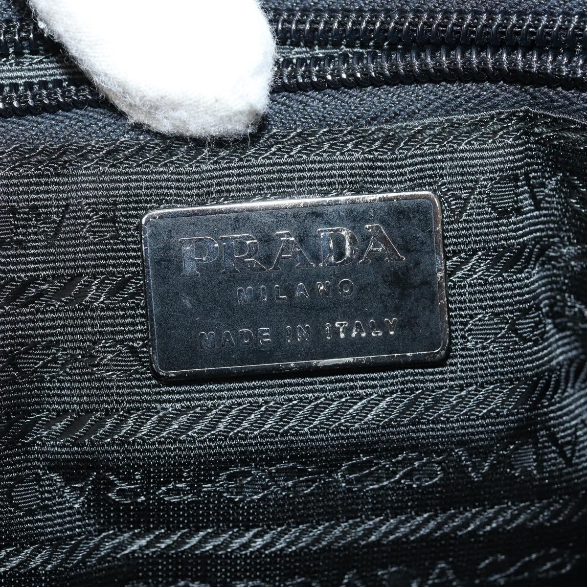 Prada Tessuto Black Synthetic Handbag (Pre-Owned) Size ONE SIZE - 8 Thumbnail