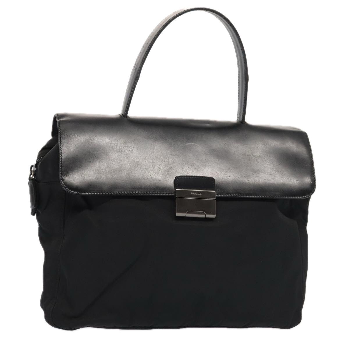 Prada Tessuto Black Synthetic Handbag (Pre-Owned) Size ONE SIZE - 9 Thumbnail
