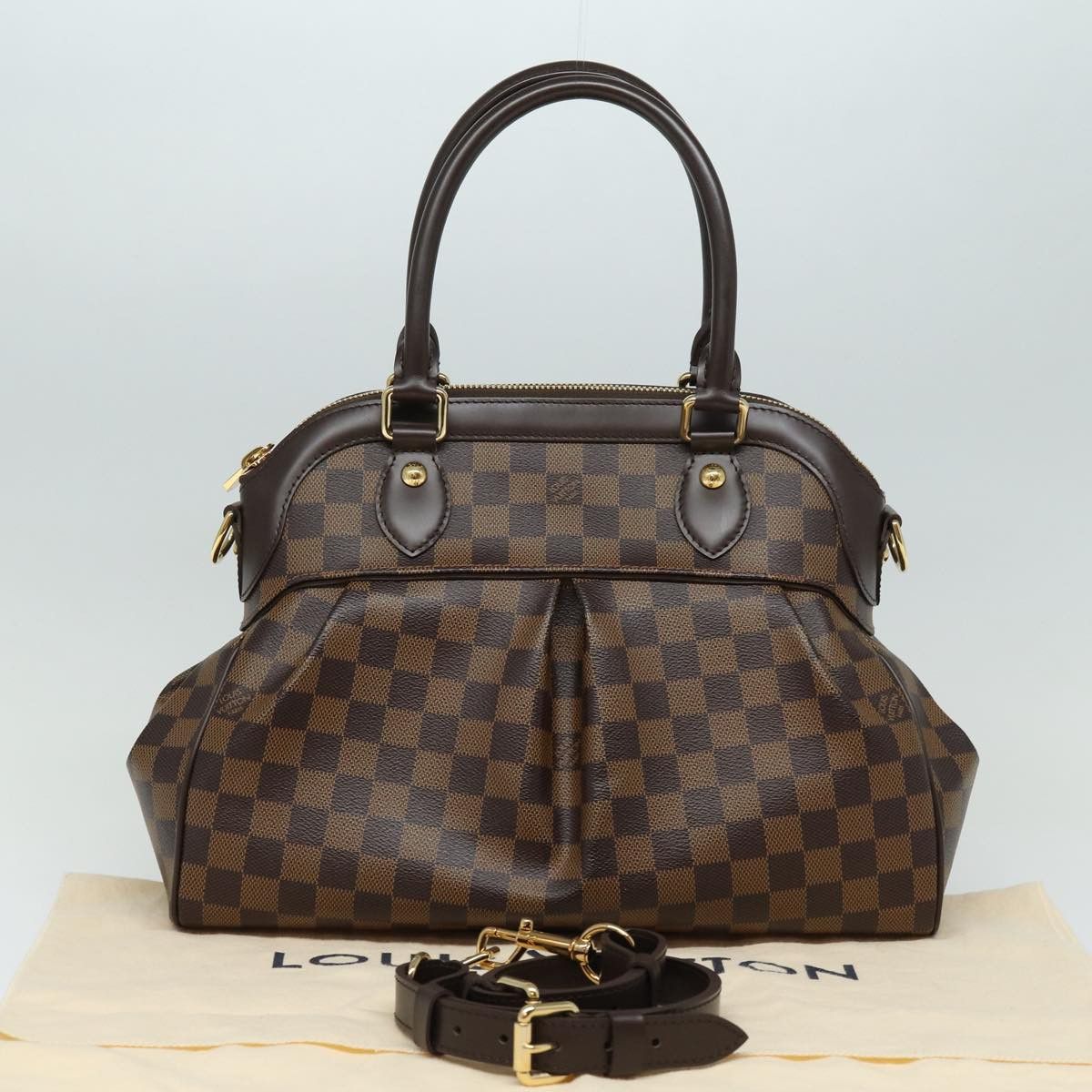 Louis Vuitton Trevi Brown Canvas Handbag (Pre-Owned) Size ONE SIZE - 8 Thumbnail
