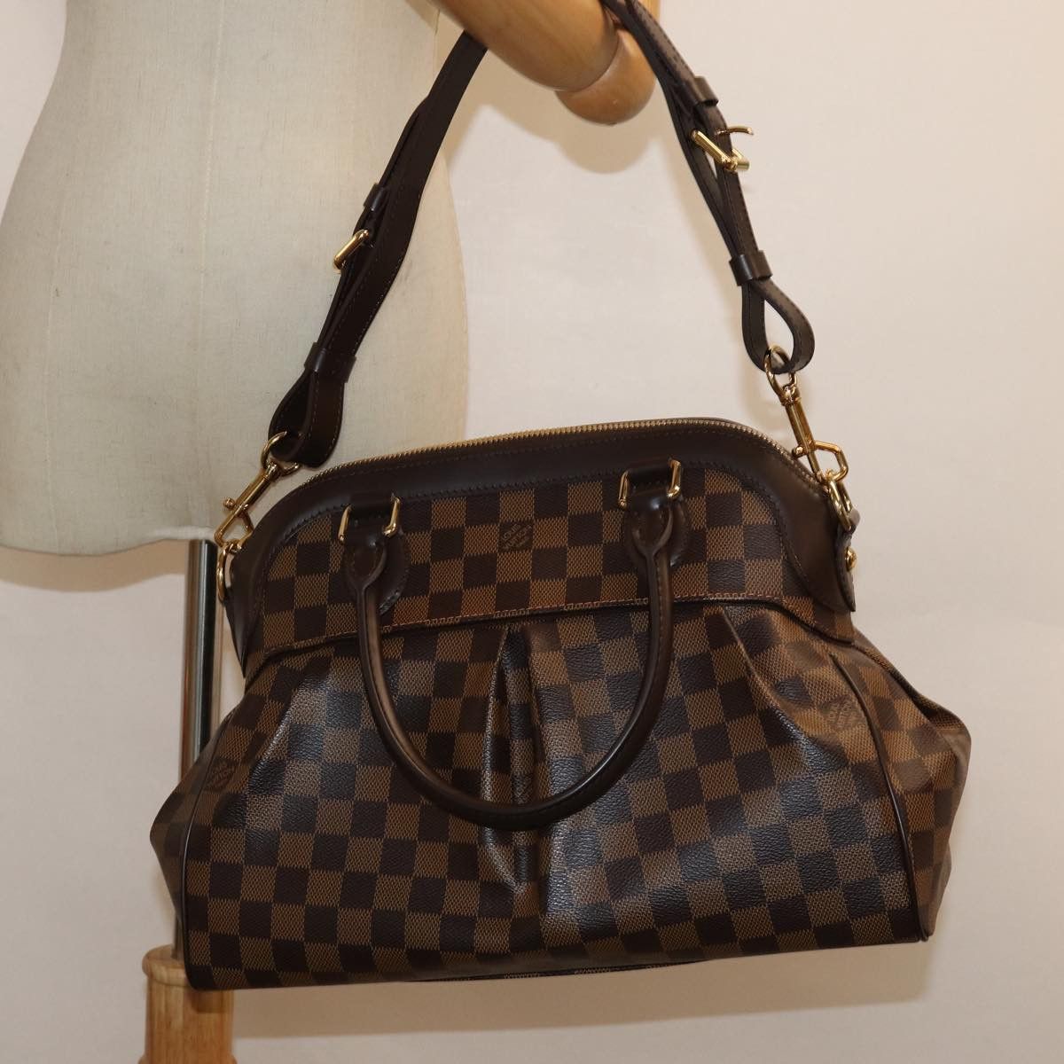 Louis Vuitton Trevi Brown Canvas Handbag (Pre-Owned) Size ONE SIZE - 7 Thumbnail