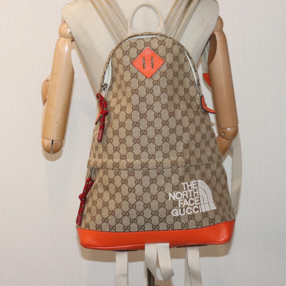 Gucci The North Face X Beige Canvas Backpack Bag (Pre-Owned) Size ONE SIZE - 7 Thumbnail