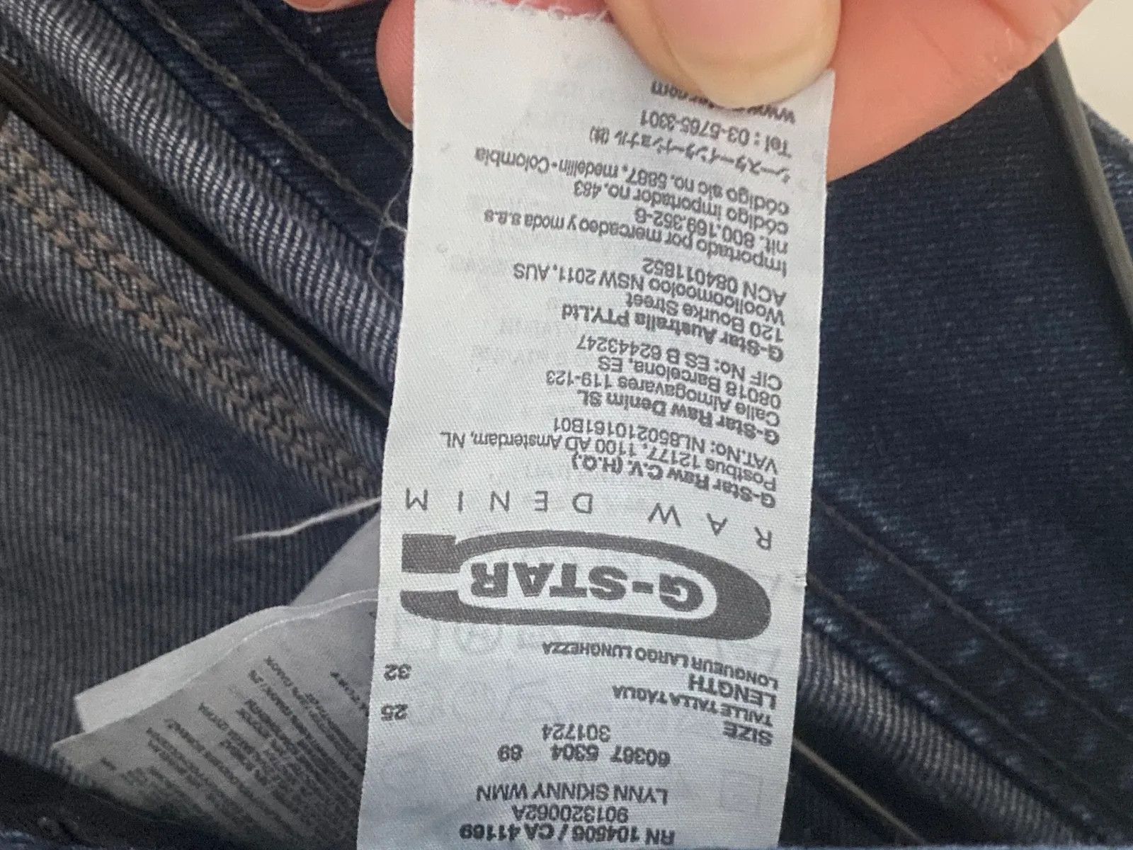 G-Star G STAR RAW Lynn Skinny Wmn Jeans Size 25" / US 0 / IT 36 - 3 Thumbnail
