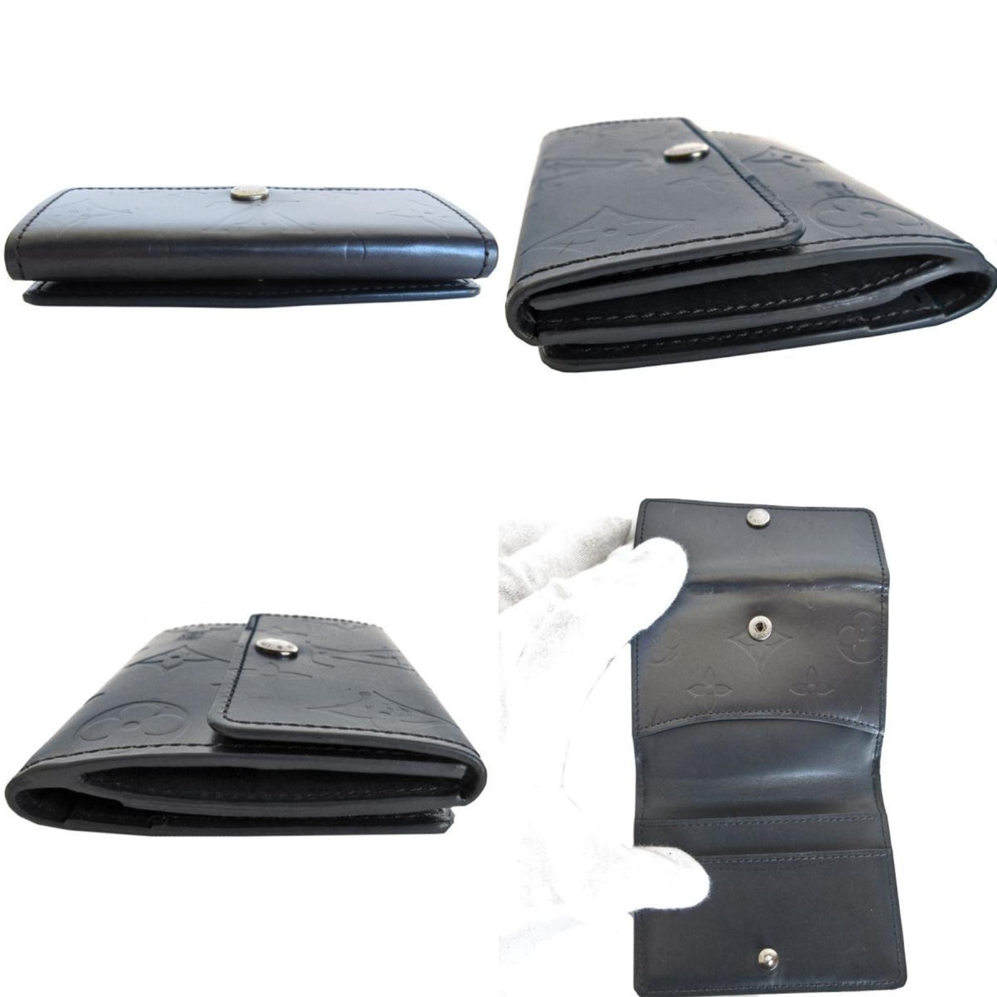 Louis Vuitton Louis Vuitton Wallets and coin cases Business card holders Compact wallet Monogram Matte Ludlow Navy Men's M65122 s0290a Size ONE SIZE - 4 Thumbnail