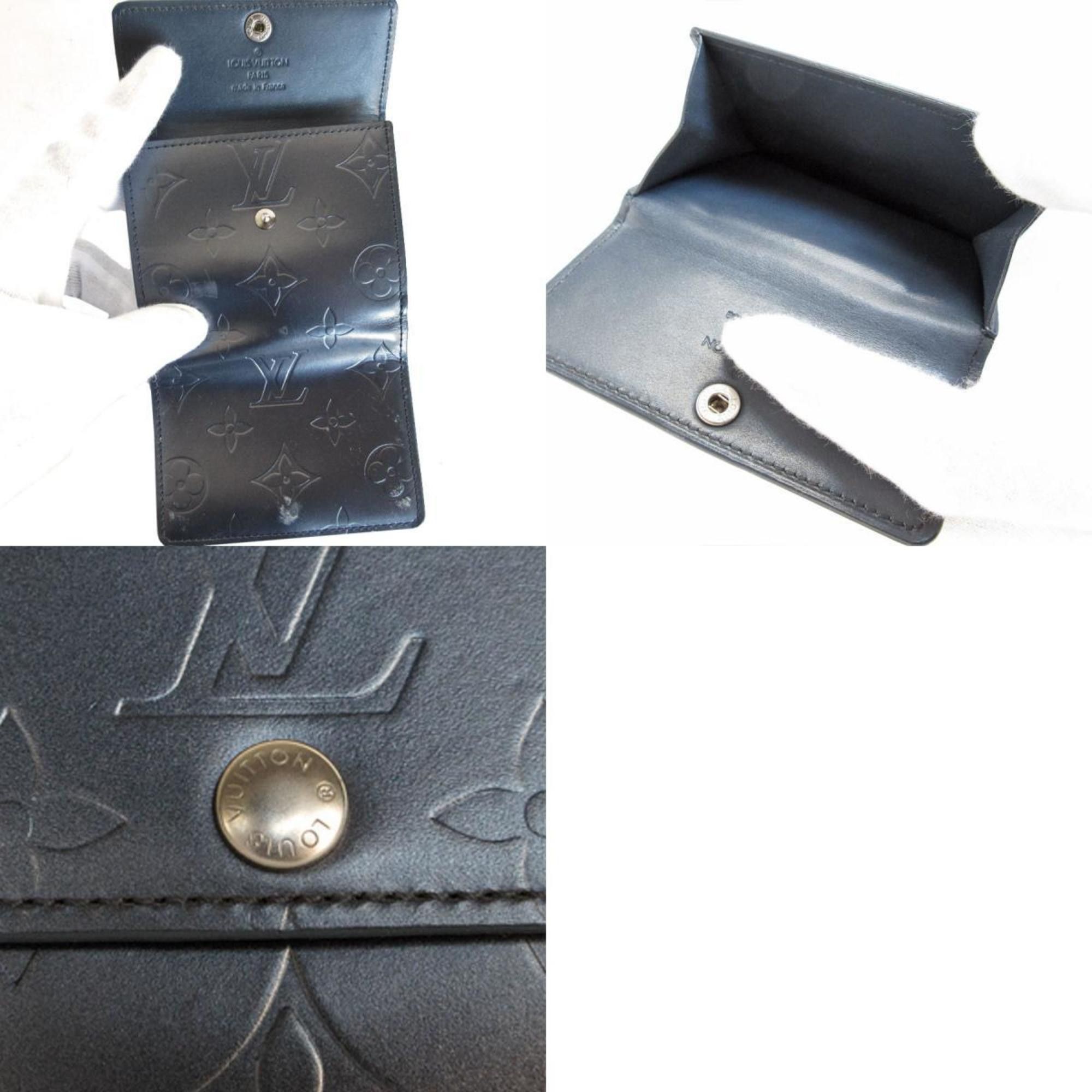 Louis Vuitton Louis Vuitton Wallets and coin cases Business card holders Compact wallet Monogram Matte Ludlow Navy Men's M65122 s0290a Size ONE SIZE - 5 Thumbnail