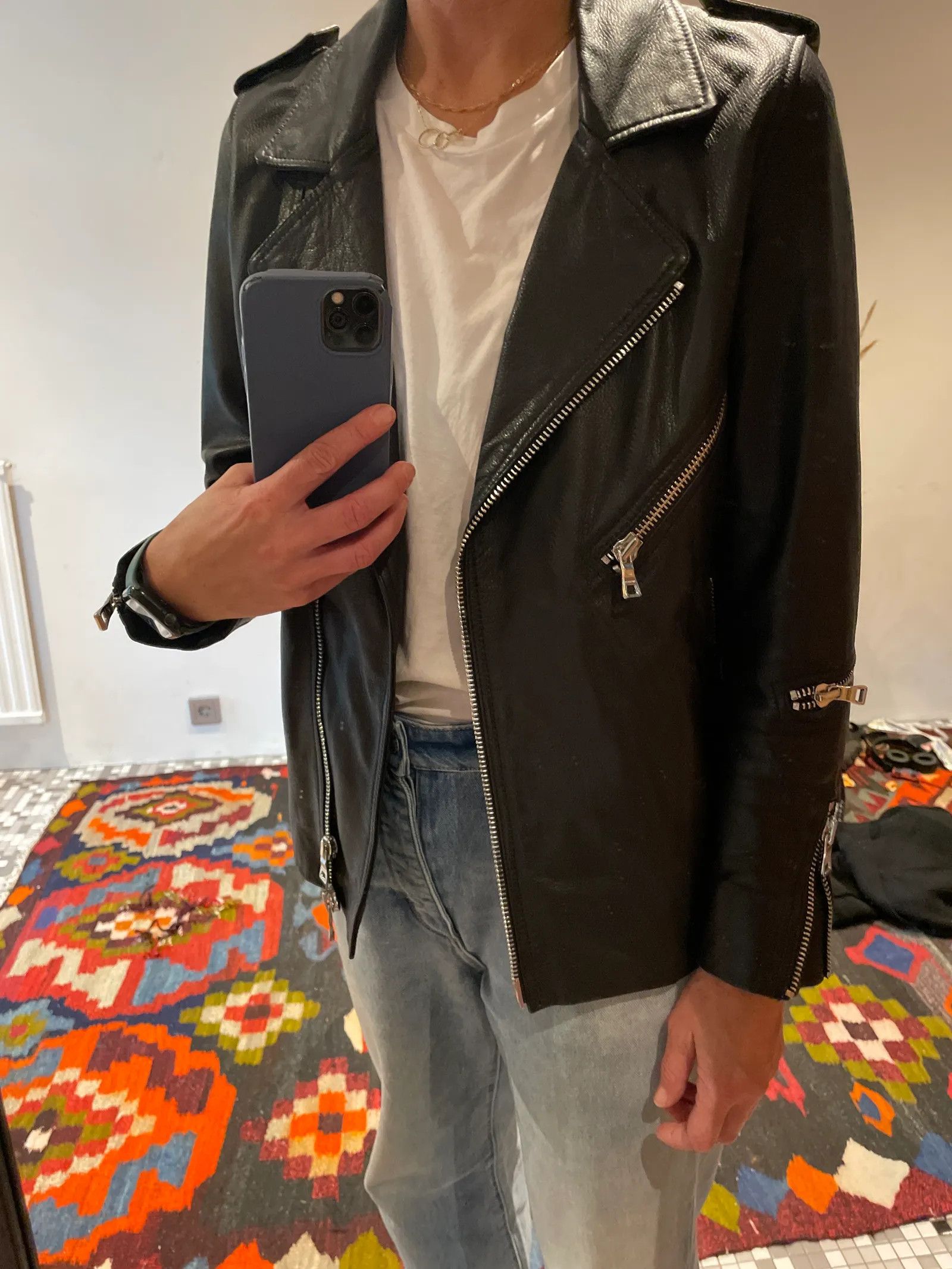 Won Hundred Won Hundred Leather Jacket Size XS / US 0-2 / IT 36-38 - 5 Thumbnail