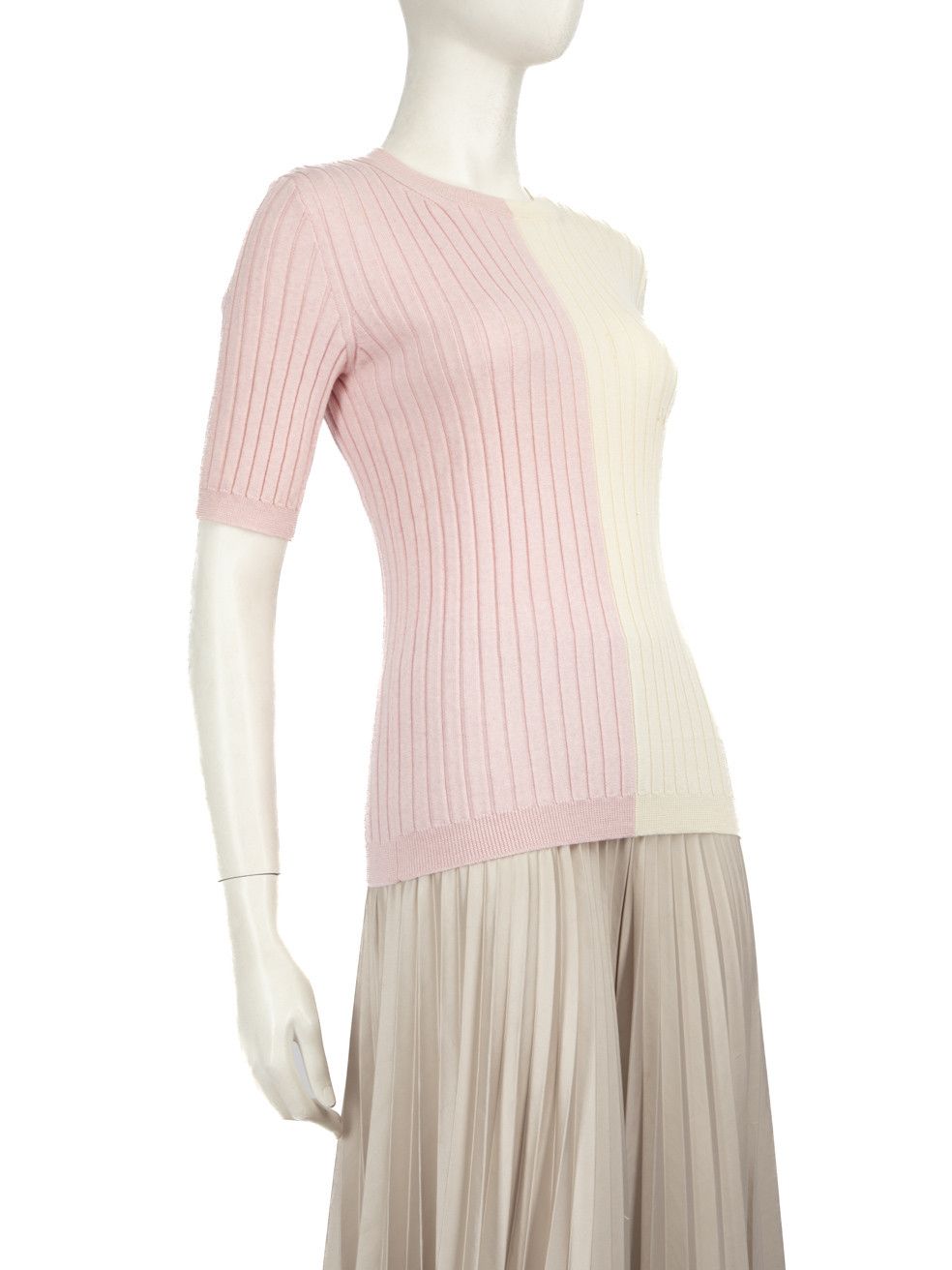 Emilia Wickstead Two-Tone Ribbed Top Size M / US 6-8 / IT 42-44 - 2 Thumbnail