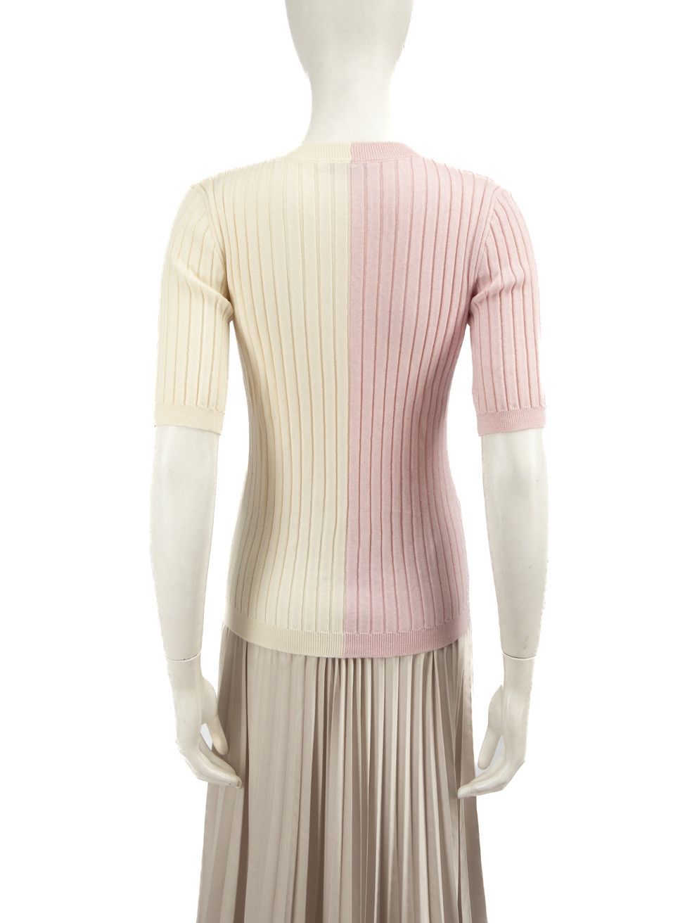 Emilia Wickstead Two-Tone Ribbed Top Size M / US 6-8 / IT 42-44 - 3 Thumbnail
