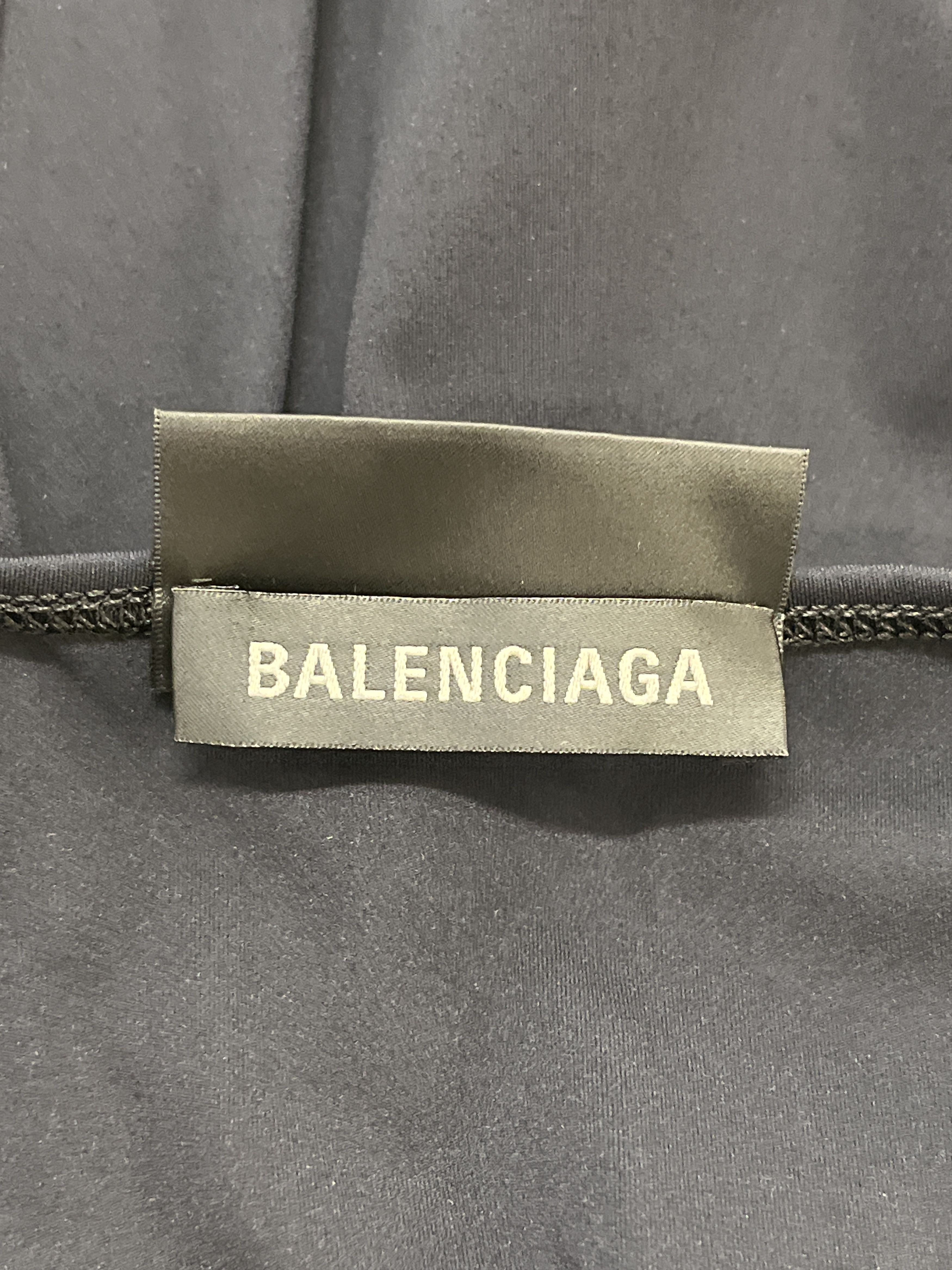 Balenciaga Matte Jersey Back Tab Long Sleeve Top Size US L / EU 52-54 / 3 - 3 Thumbnail