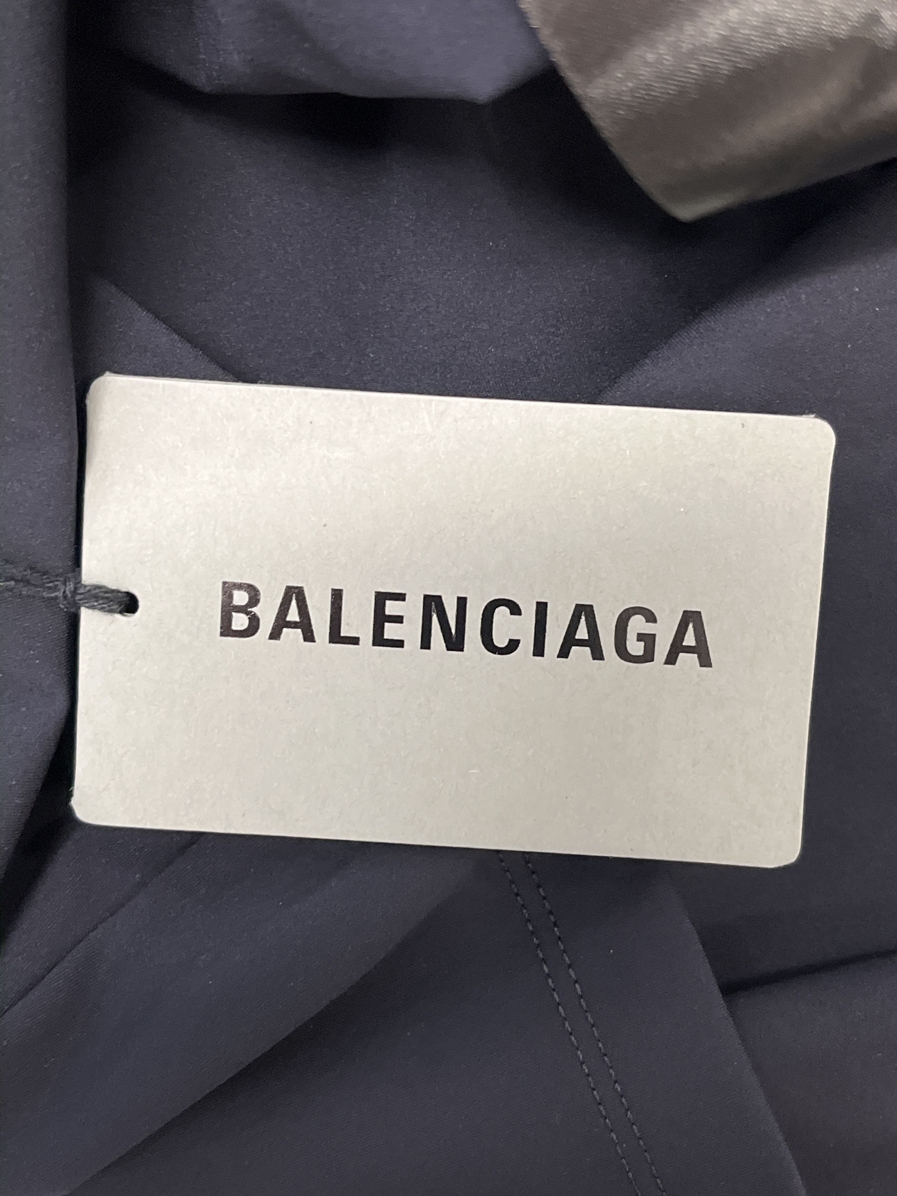 Balenciaga Matte Jersey Back Tab Long Sleeve Top Size US L / EU 52-54 / 3 - 6 Thumbnail