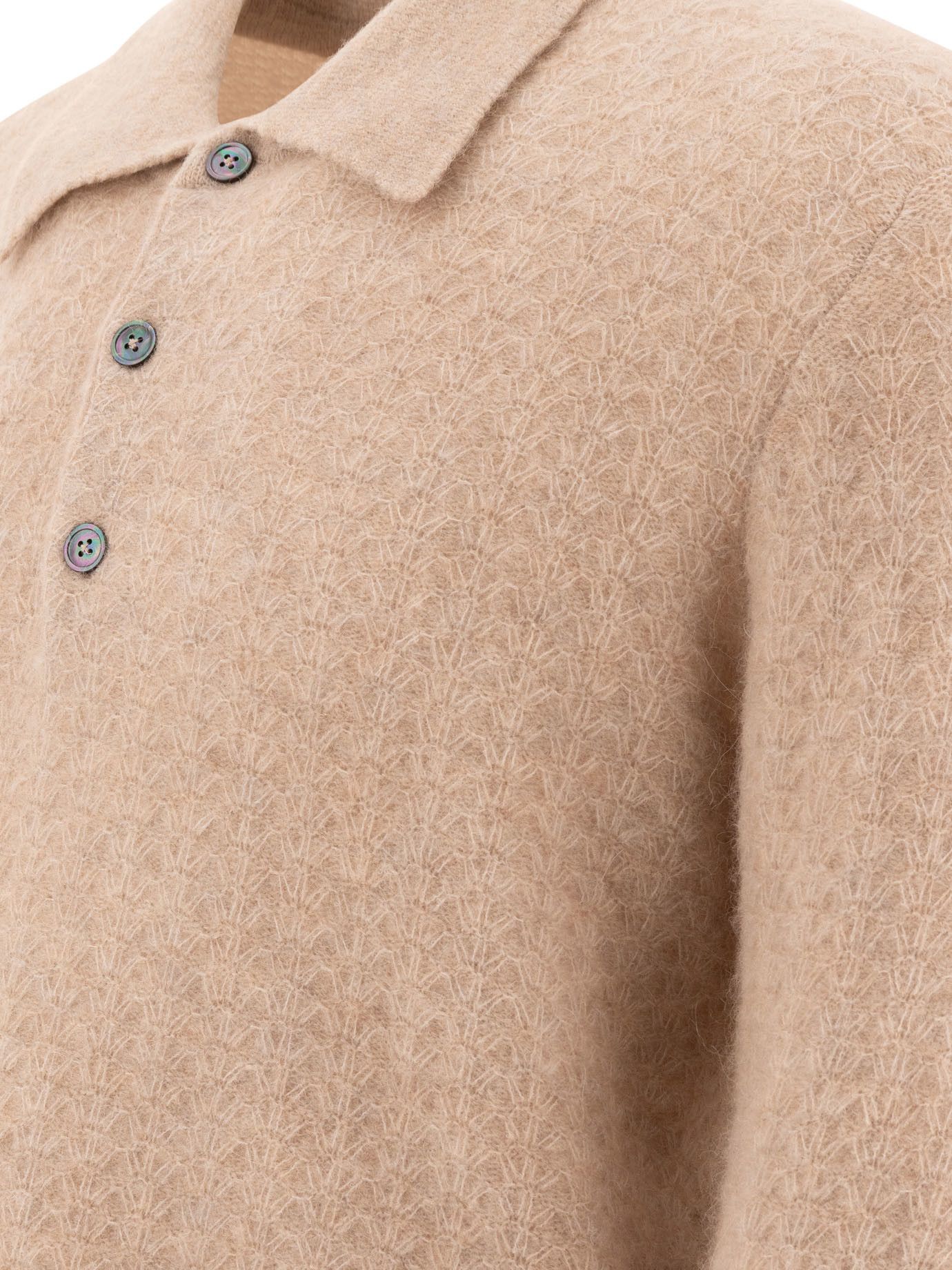 NN07 Alfie Alpaca-Blend Polo Sweater Size US S / EU 44-46 / 1 - 4 Thumbnail