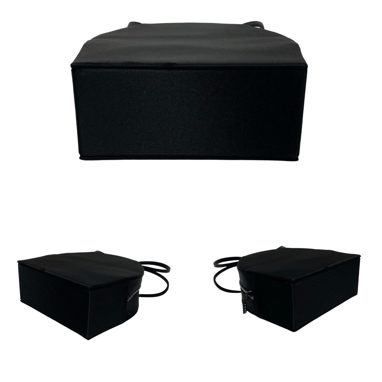 Yves Saint Laurent Yves Saint Laurent Handbag Black Satin Size ONE SIZE - 6 Thumbnail