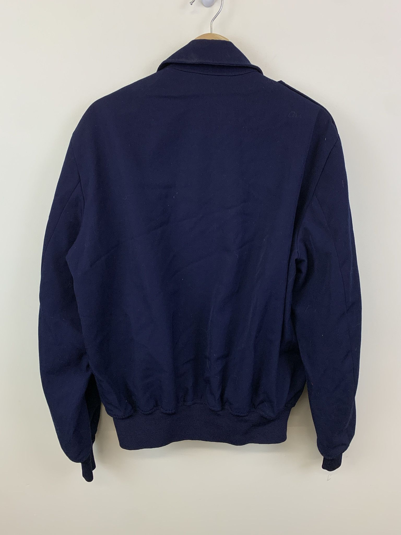 Vintage Vintage 1990s US Air Force Navy Zip Bomber Jacket Size M (42L) Size US M / EU 48-50 / 2 - 3 Thumbnail