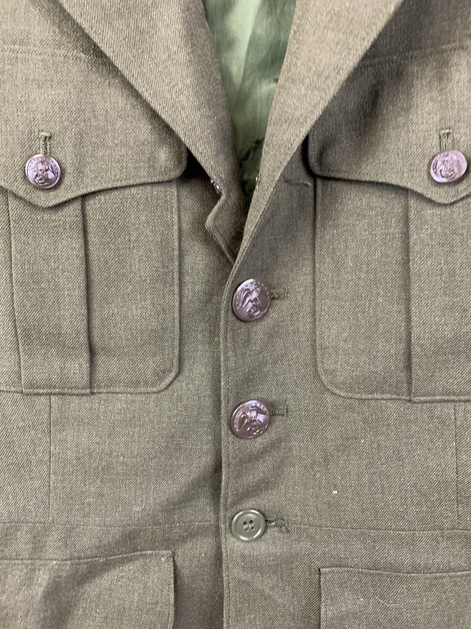 Vintage Vintage 1960s Vietnam Marines USMC Field Dress Jacket Size S (38L) Size US S / EU 44-46 / 1 - 3 Thumbnail