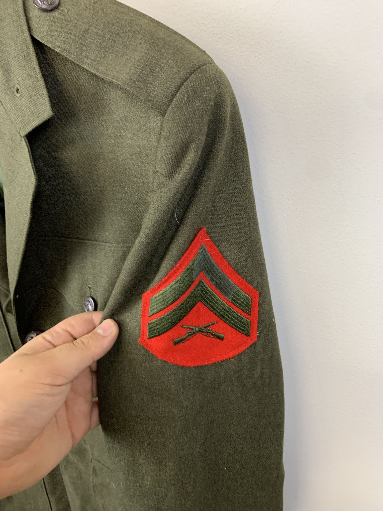 Vintage Vintage 1960s Vietnam Marines USMC Field Dress Jacket Size S (38L) Size US S / EU 44-46 / 1 - 4 Thumbnail