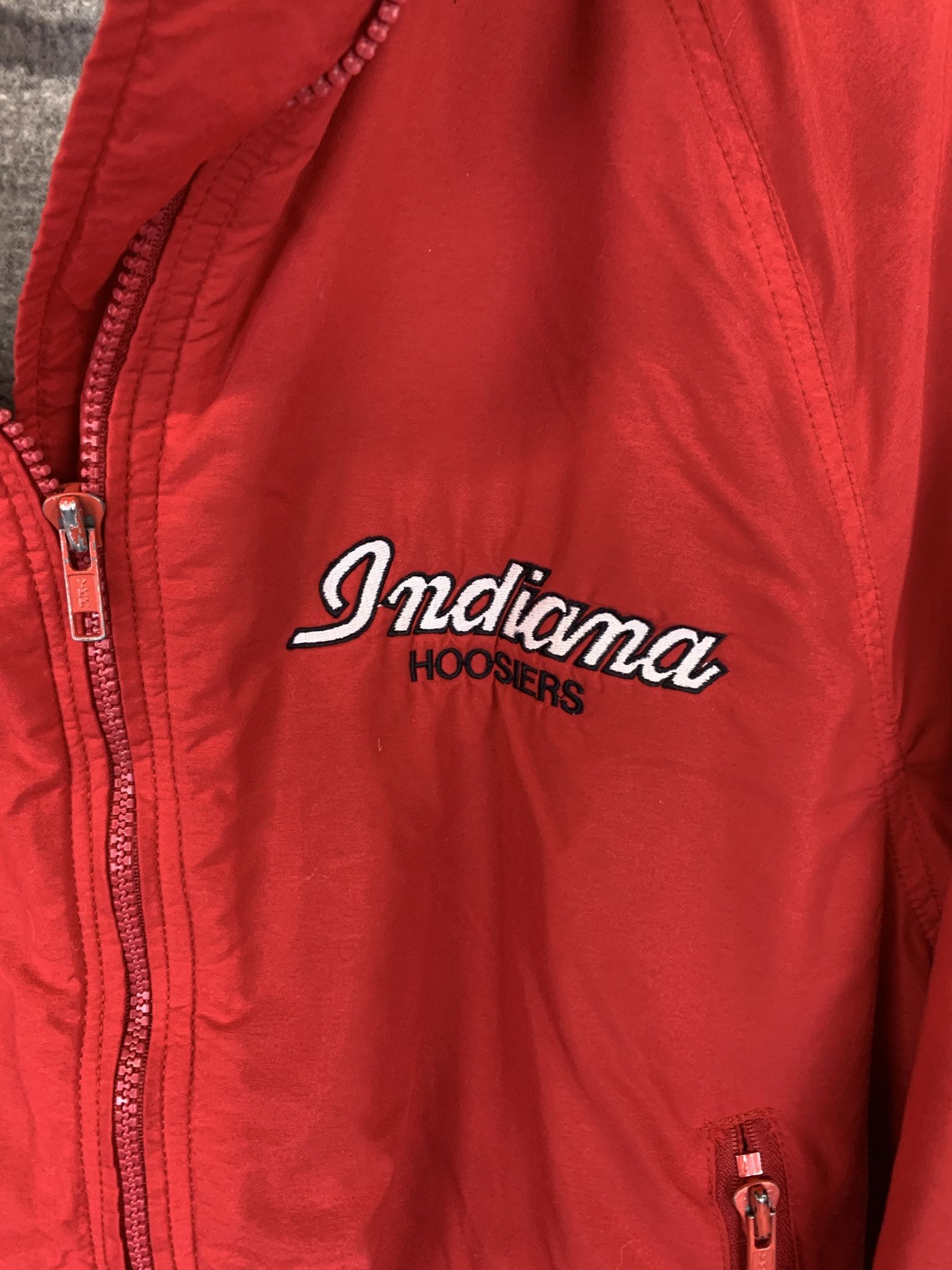 NFL × Vintage Vintage 1990s Indiana Hoosiers Fleece Lined Jackeet Size S Size US S / EU 44-46 / 1 - 3 Thumbnail