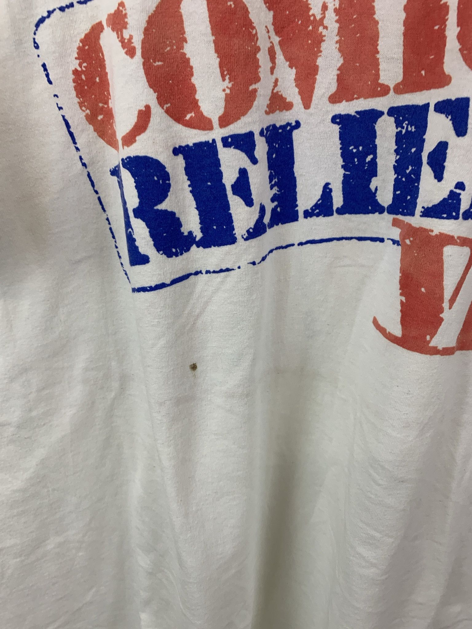 Vintage Vintage 1990 Comedic Relief 4 Dave Chapelle Robin Williams Comedy Single Stitch Tee Size XL Size US XL / EU 56 / 4 - 2 Thumbnail
