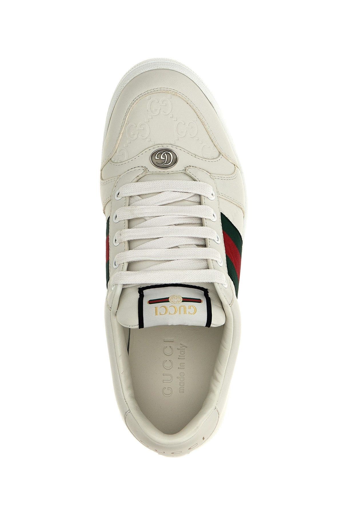 Gucci GUCCI SCREENER LEATHER SNEAKERS SIZE 12 Size ONE SIZE - 3 Thumbnail