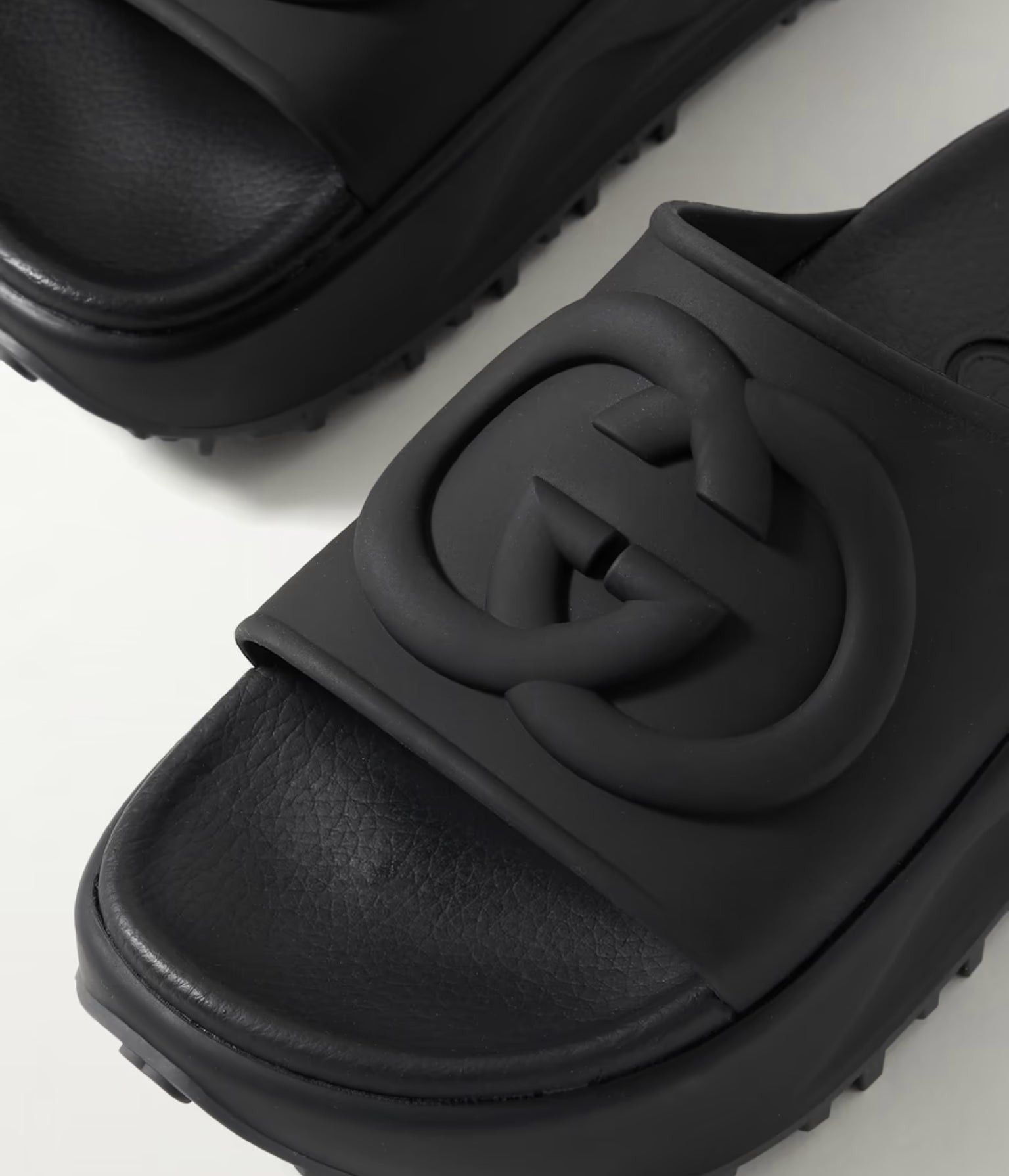 Gucci Gucci Interlocking G Men Slide Sandals SIZE 12 Size ONE SIZE - 3 Thumbnail