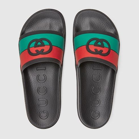 Gucci Gucci Interlocking G Men Slide Sandals SIZE 11 Size ONE SIZE - 3 Thumbnail