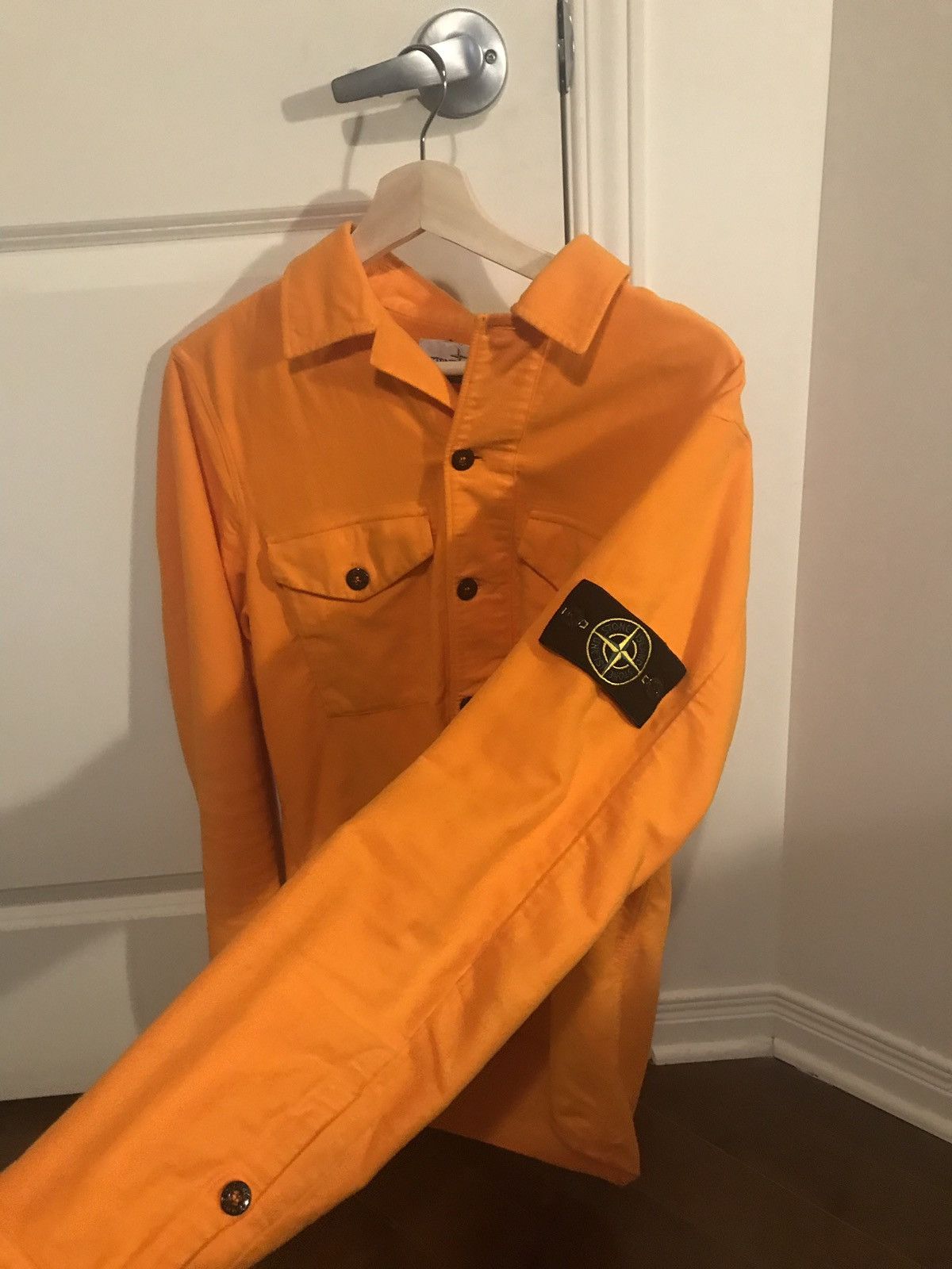 Stone Island Orange Overshirt Size US M / EU 48-50 / 2 - 2 Thumbnail