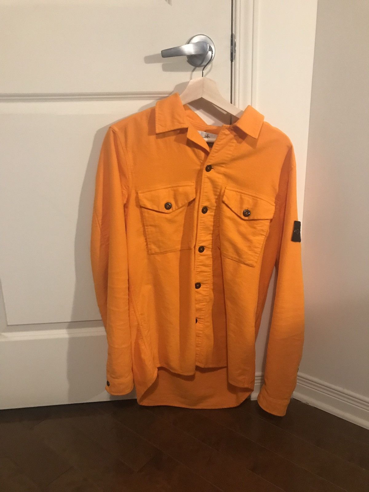 Stone Island Orange Overshirt Size US M / EU 48-50 / 2 - 1 Thumbnail