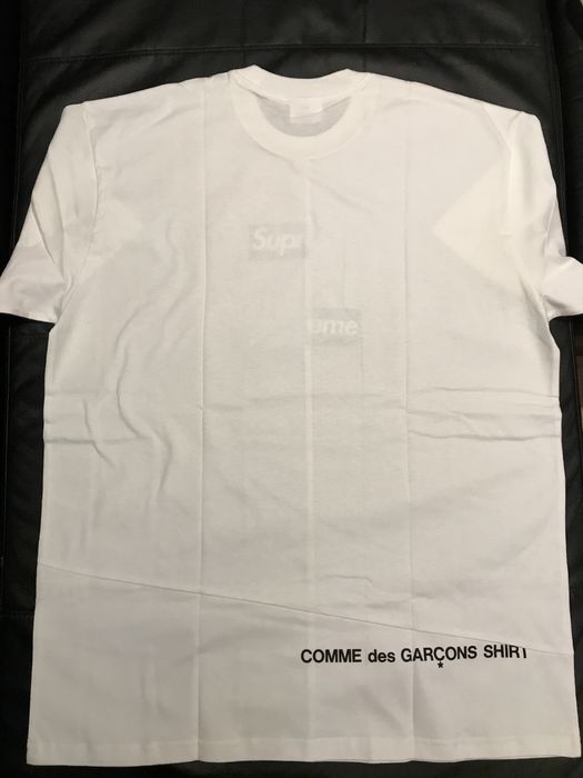 Supreme Supreme x CDG Split Box Logo Tee | Grailed