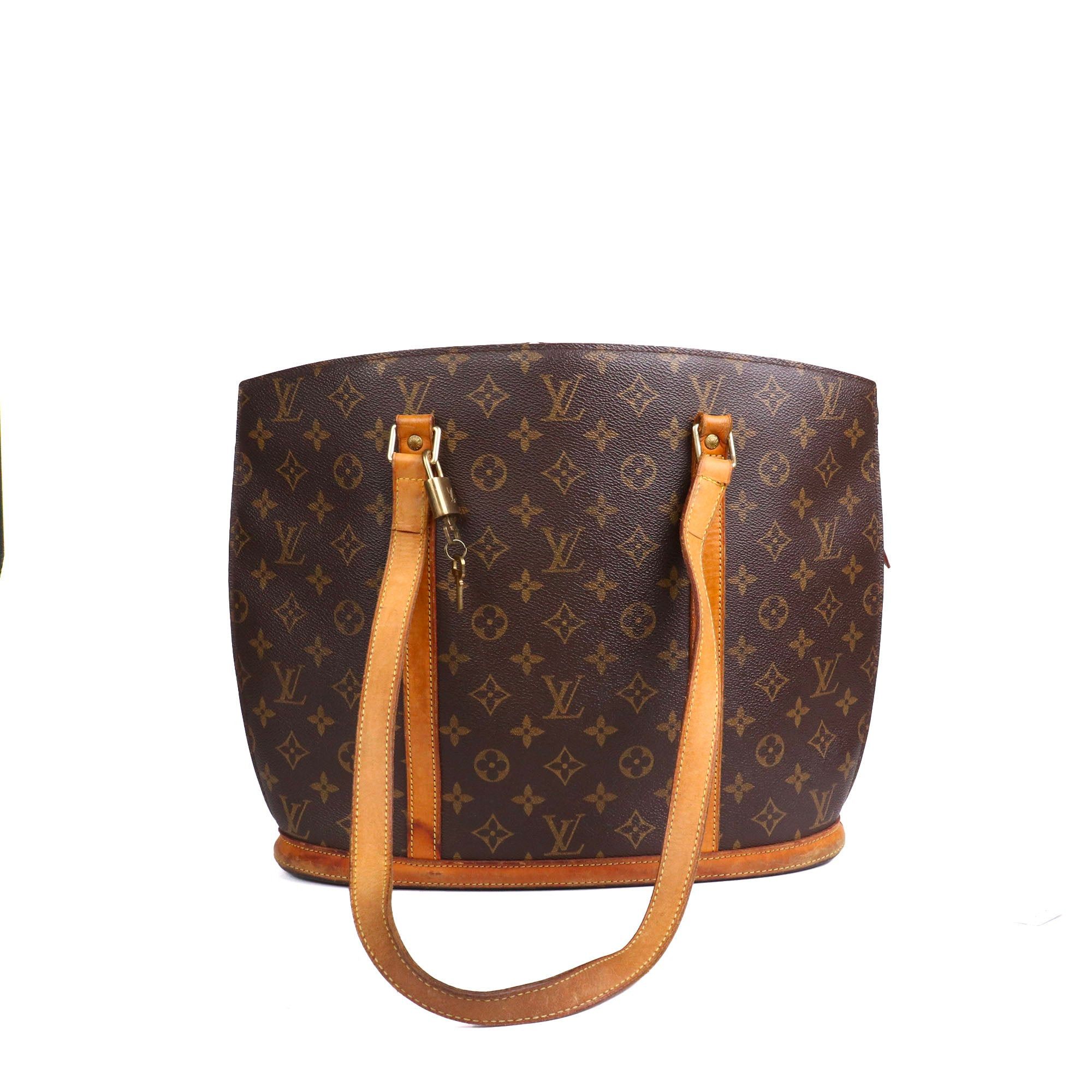 Louis Vuitton LOUIS VUITTON - Louis Vuitton Babylone tote bag in vintage brown monogram canvas Size ONE SIZE - 3 Thumbnail