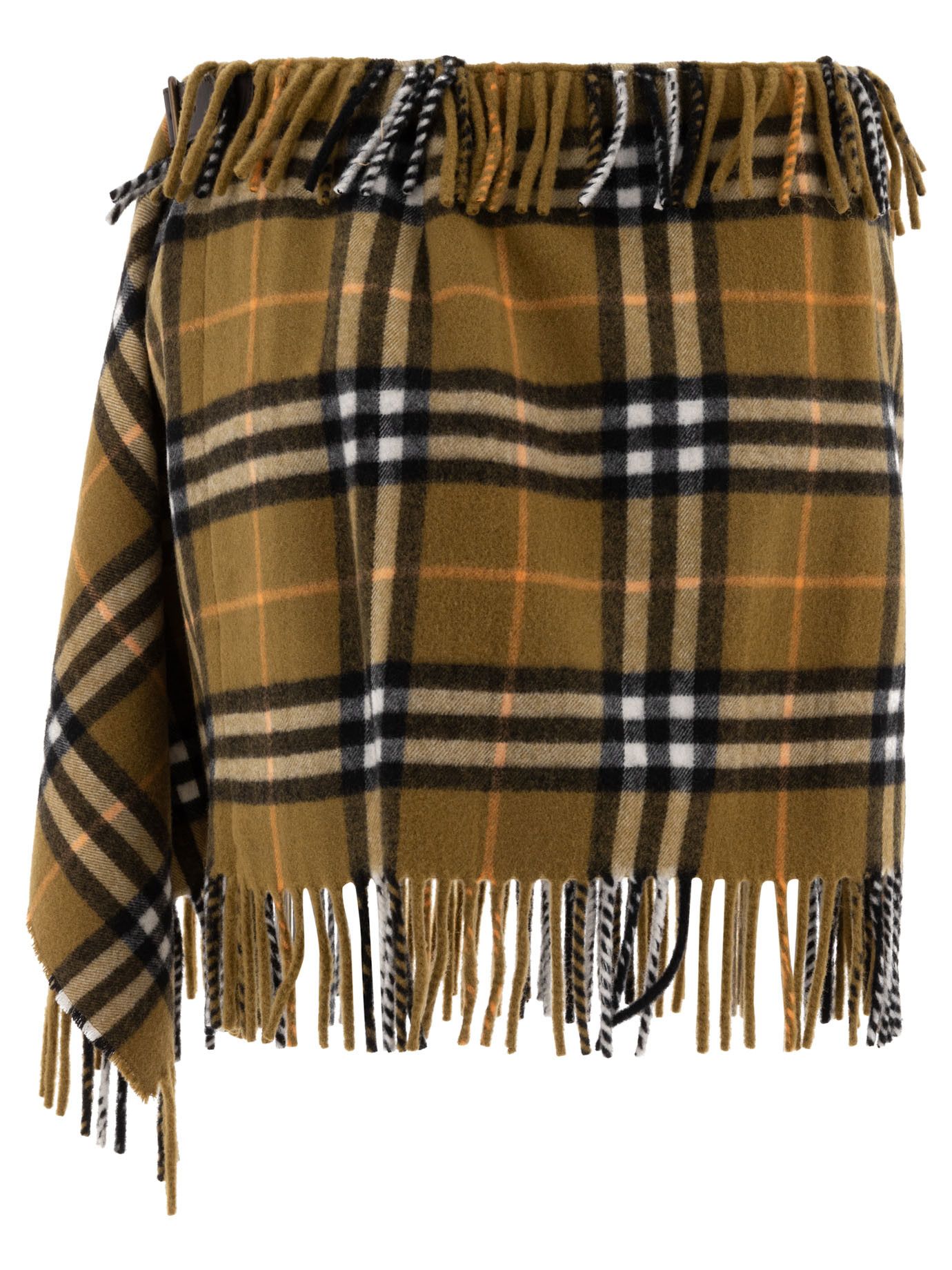 Burberry Check Wool Cashmere Scarf Skirt Size 32" / US 10 / IT 46 - 2 Thumbnail