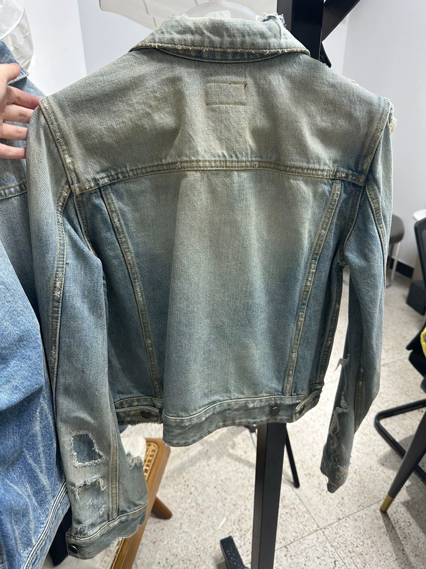Saint Laurent Paris Saint Laurent sanding craft denim jacket - -DMC Size US L / EU 52-54 / 3 - 2 Thumbnail