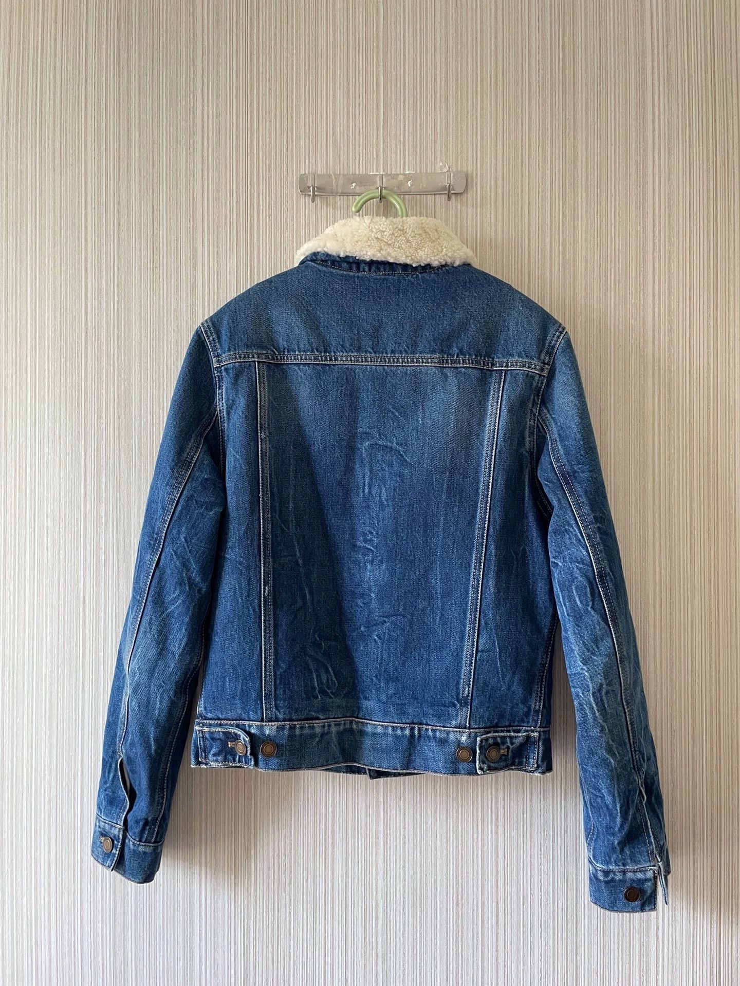 Saint Laurent lamb fur denim jacket -DMC - Main Image