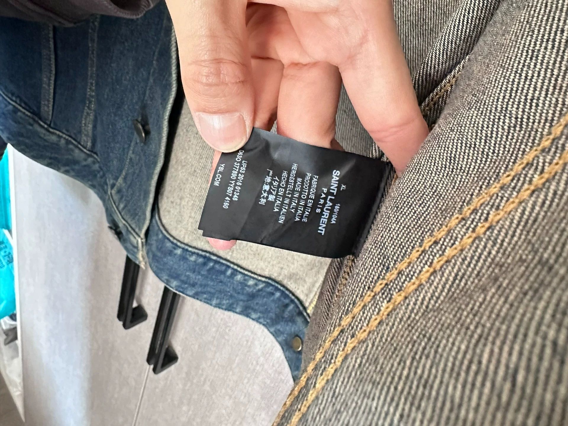 Saint Laurent Paris Saint Laurent Pris denim jacket - -DMC Size US XL / EU 56 / 4 - 7 Thumbnail