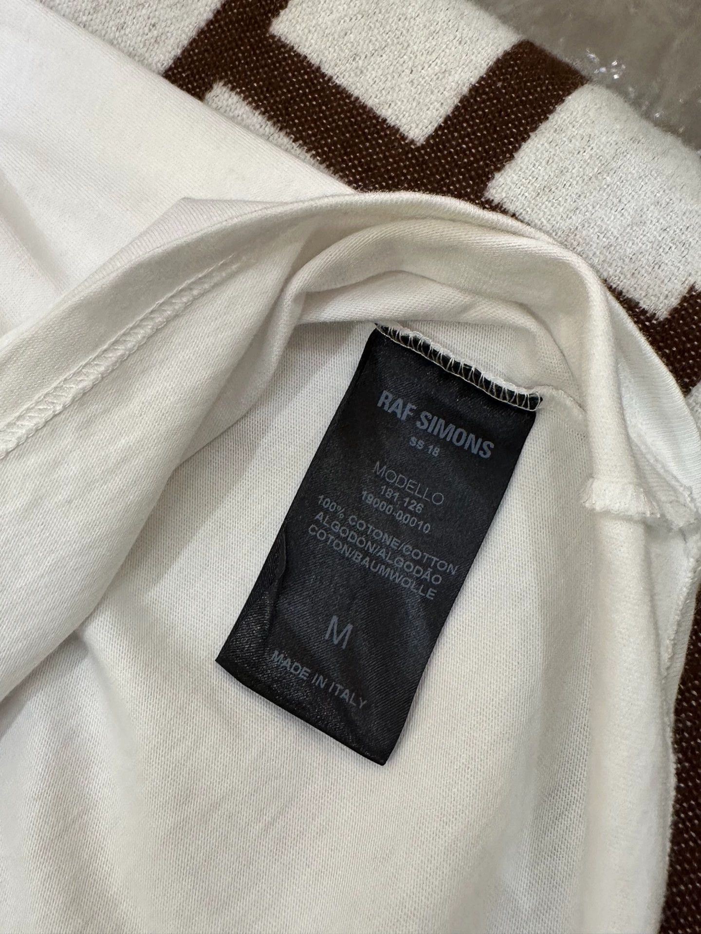 Raf Simons Raf Simons and Celine's white short sleeved T-shirt -DMC Size US M / EU 48-50 / 2 - 3 Thumbnail