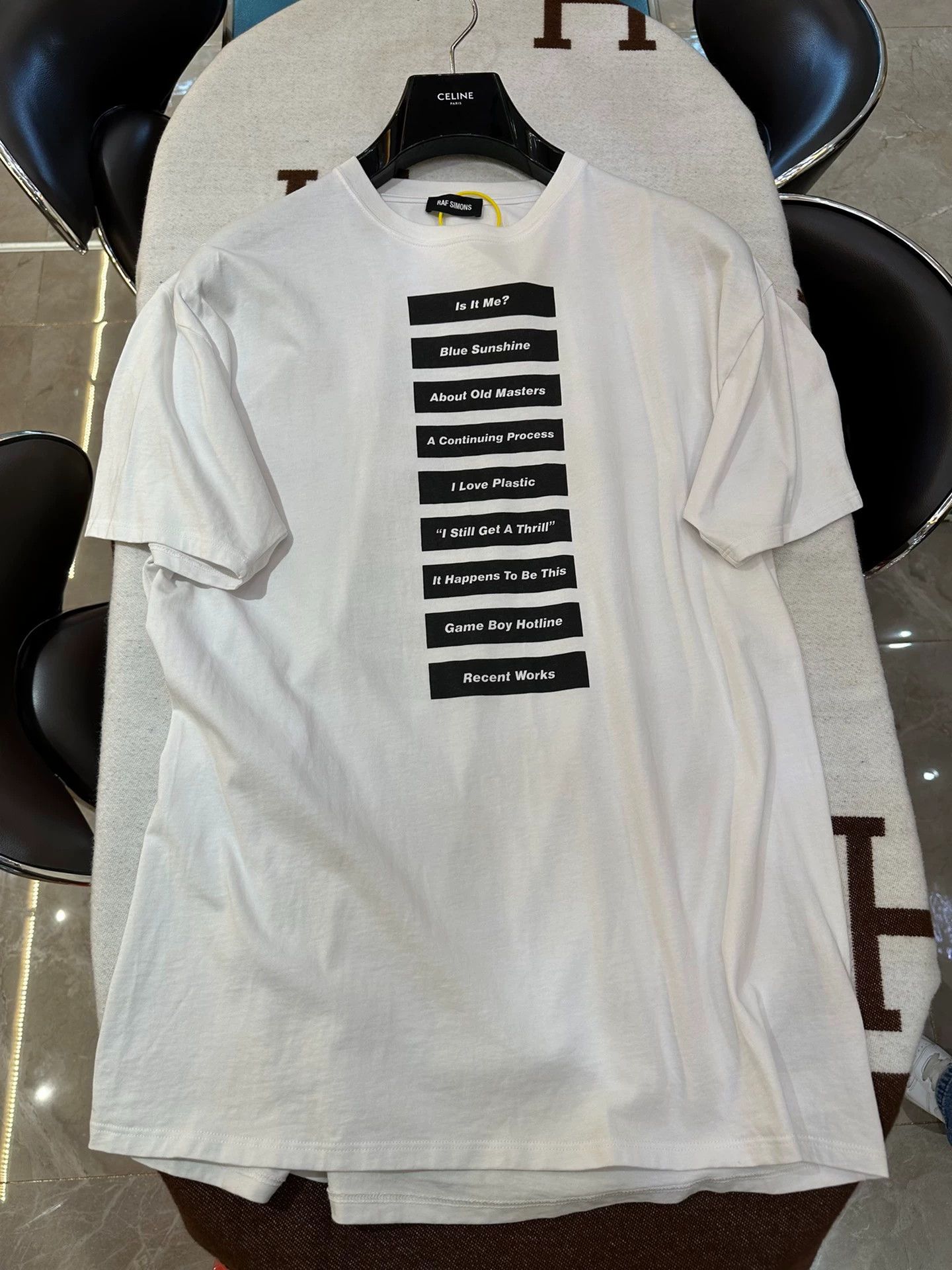 Raf Simons Raf Simons and Celine's white short sleeved T-shirt -DMC Size US M / EU 48-50 / 2 - 2 Thumbnail