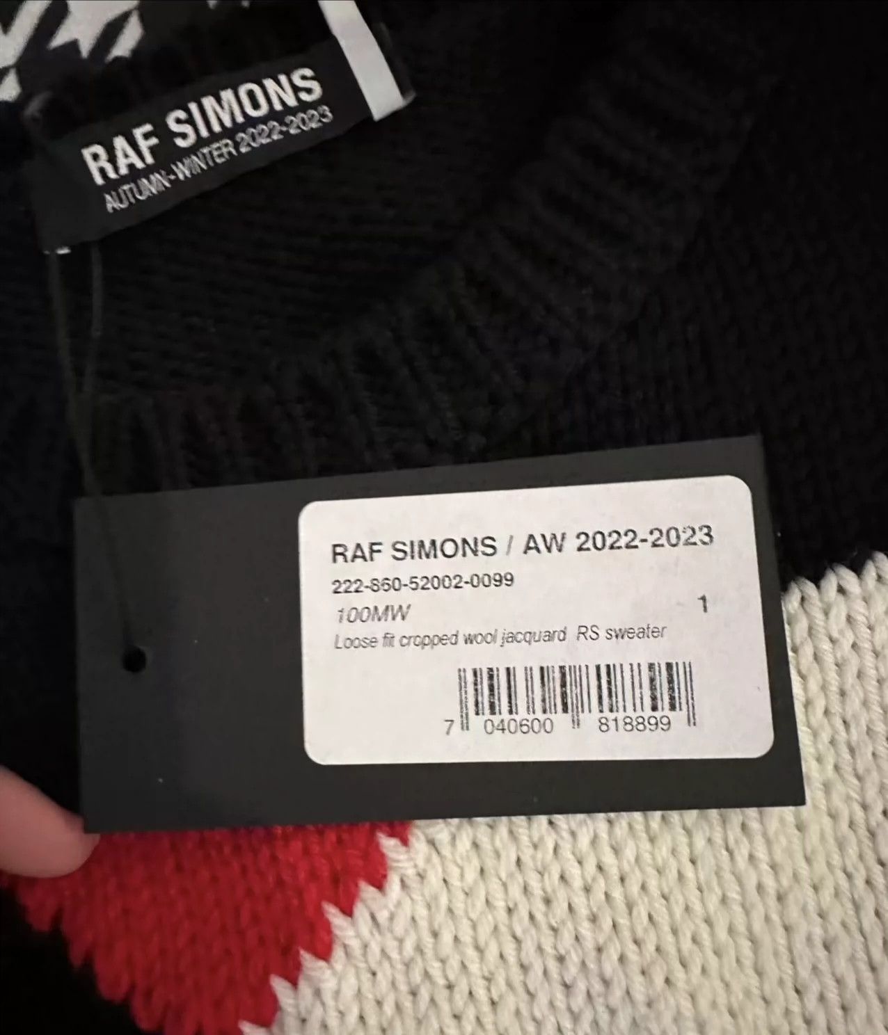 Raf Simons Raf Simons 22fw fashion show sweater -DMC Size US S / EU 44-46 / 1 - 3 Thumbnail